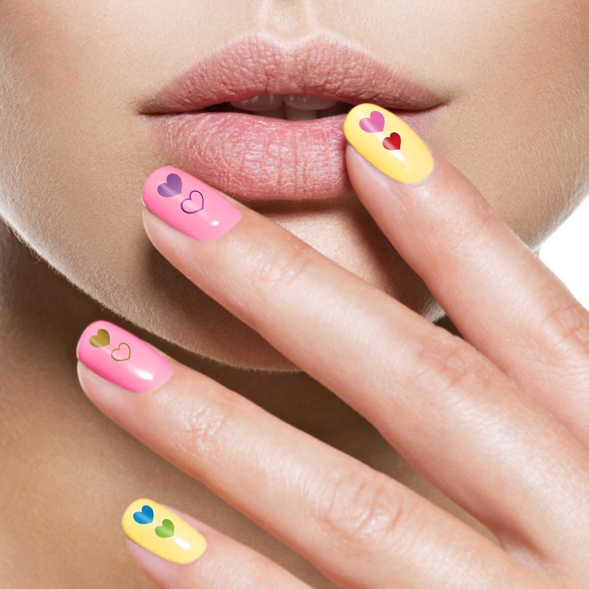 2' Li Kalpler Tırnak Dövmesi, Tırnak Sticker, Nail Tattoo, Nail Art