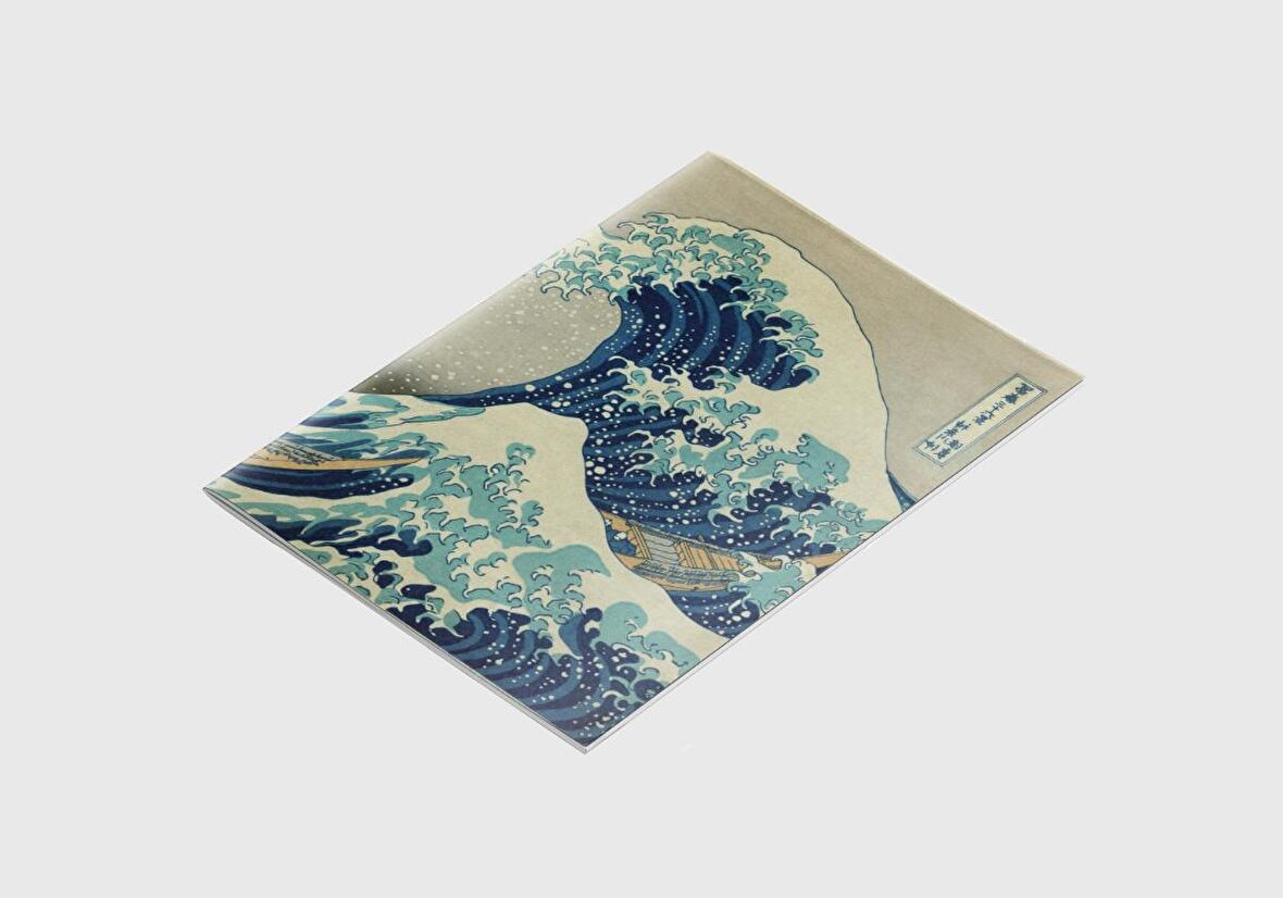 A4 Defter 5 - Hokusai - The Great Wave off Kanagawa, 1829-32 - Çizgisiz - 64 Sayfa - 21x29,7 cm