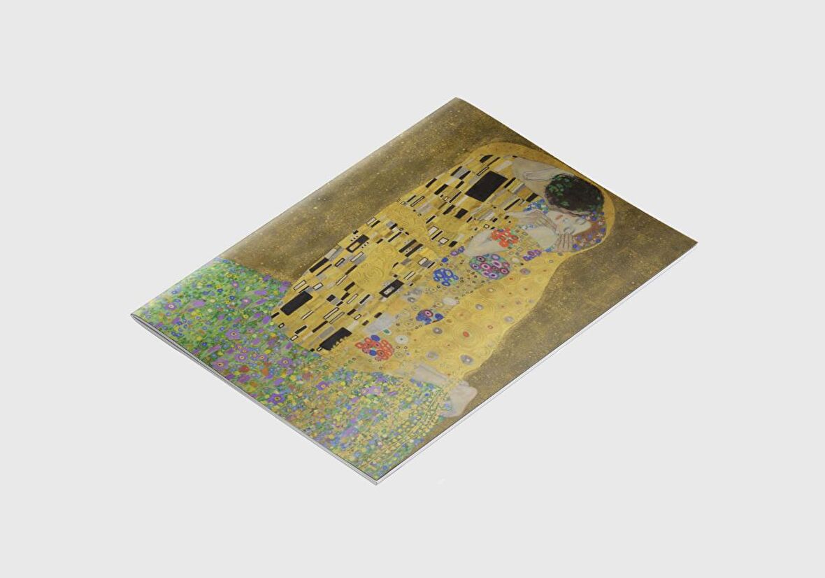 A4 Defter 7 - Gustav Klimt - The Kiss, 1907-08 - Çizgisiz - 64 Sayfa - 21x29,7 cm