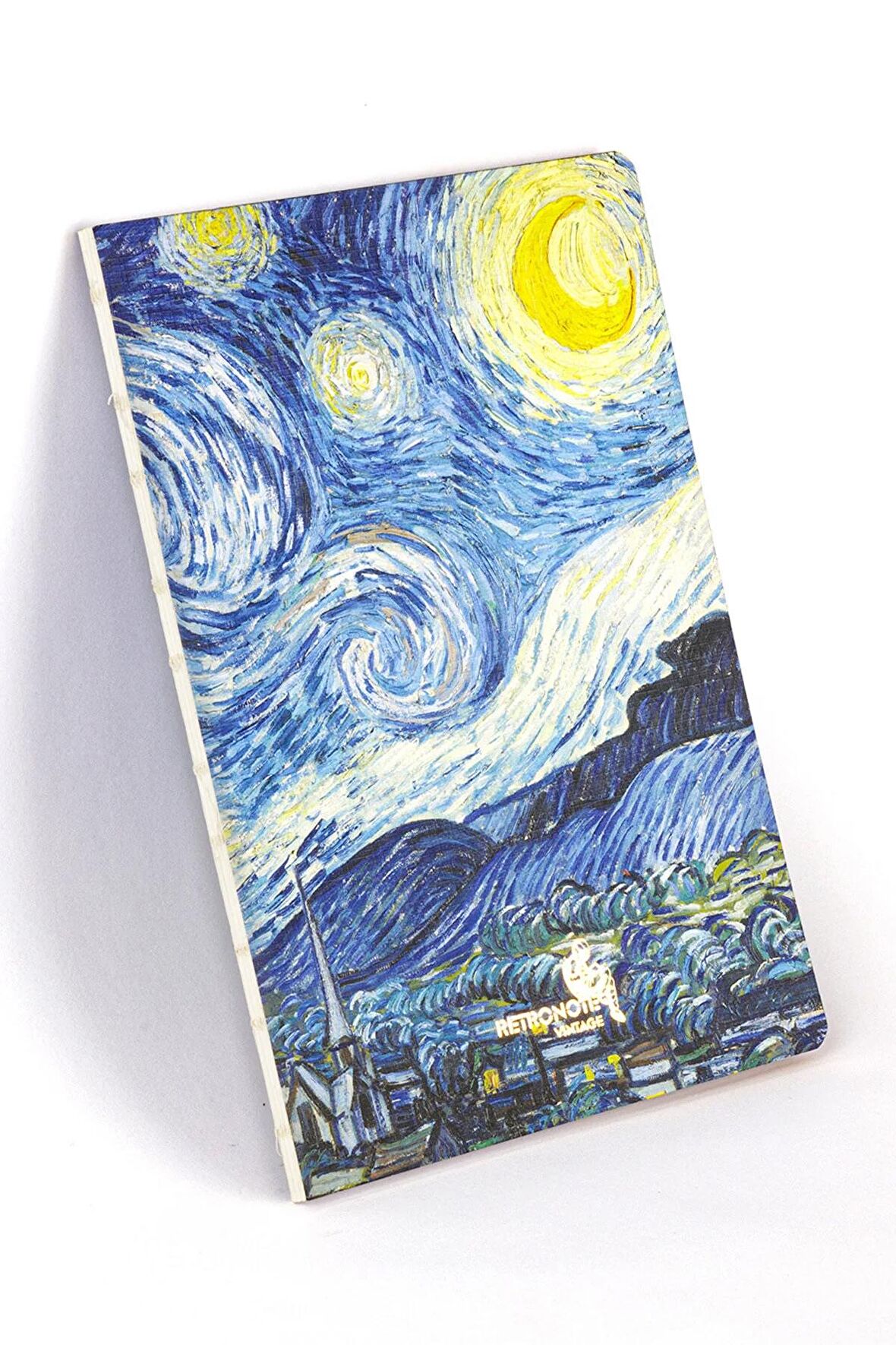 Vintage Serisi 2 - Van Gogh - The Starry Night, 1889 - Çizgisiz - 96 Sayfa - 14,8x21cm