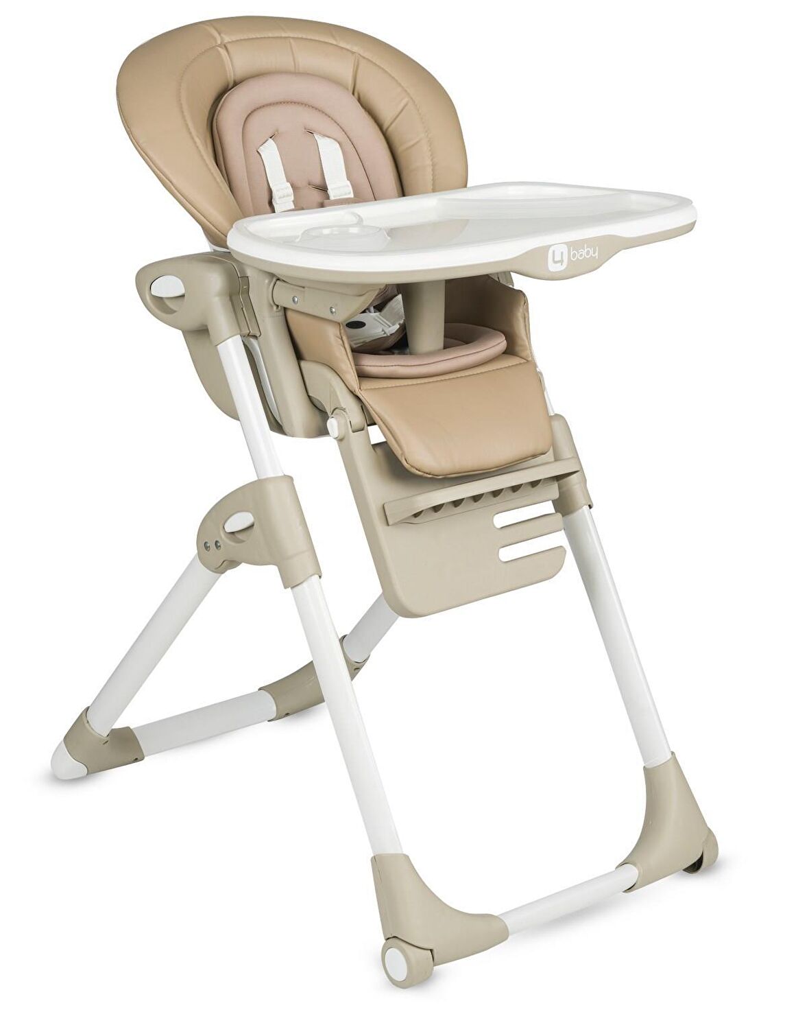 4 Baby AB-100 Formula Katlanır Portatif Mama Sandalyesi Kahverengi 