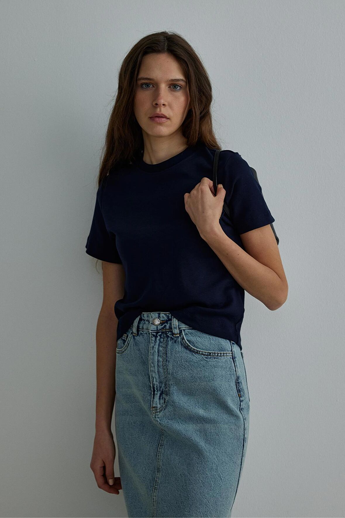 Lacivert Comfy Basic Tişört