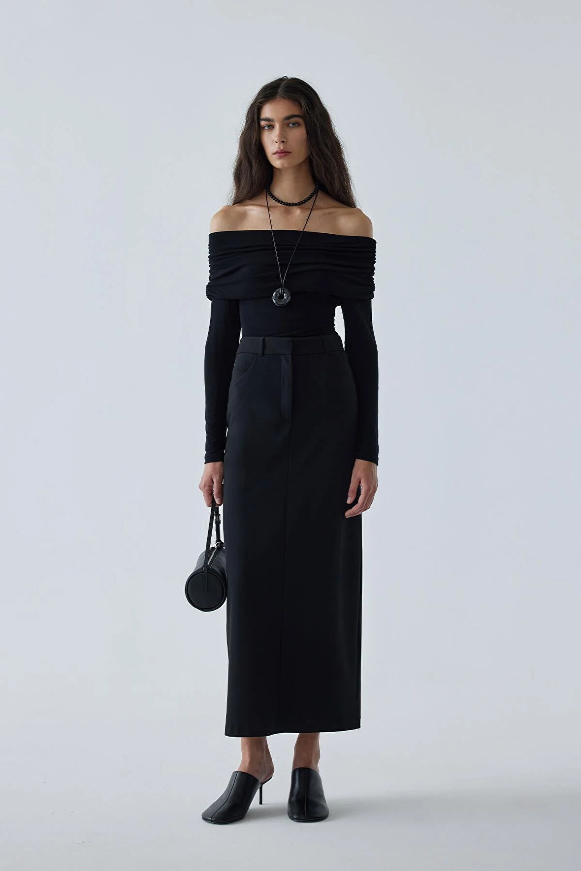 Siyah Lilly Degajeli Bluz