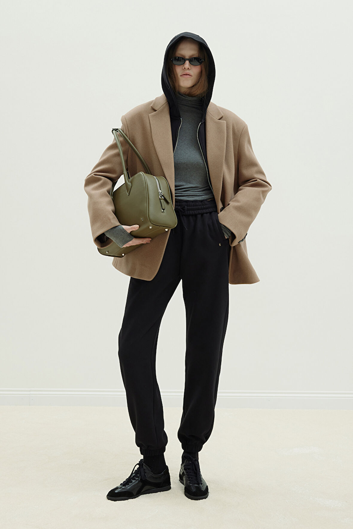 Sütlü Kahve Maskülen Kaşe Blazer Ceket