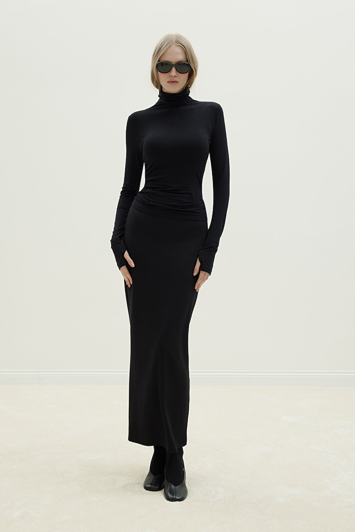 Siyah Boğazlı Tensel Body