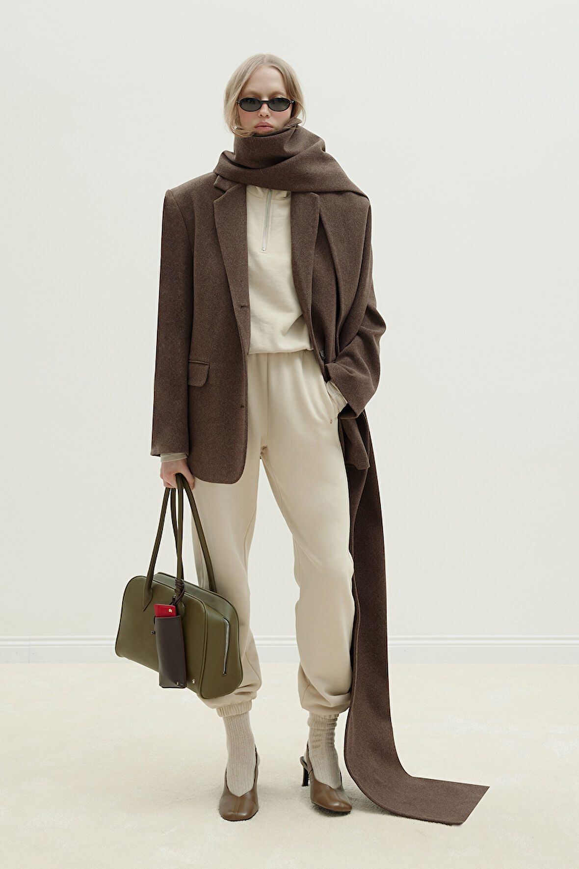 Bej Cossie Jogger Eşofman