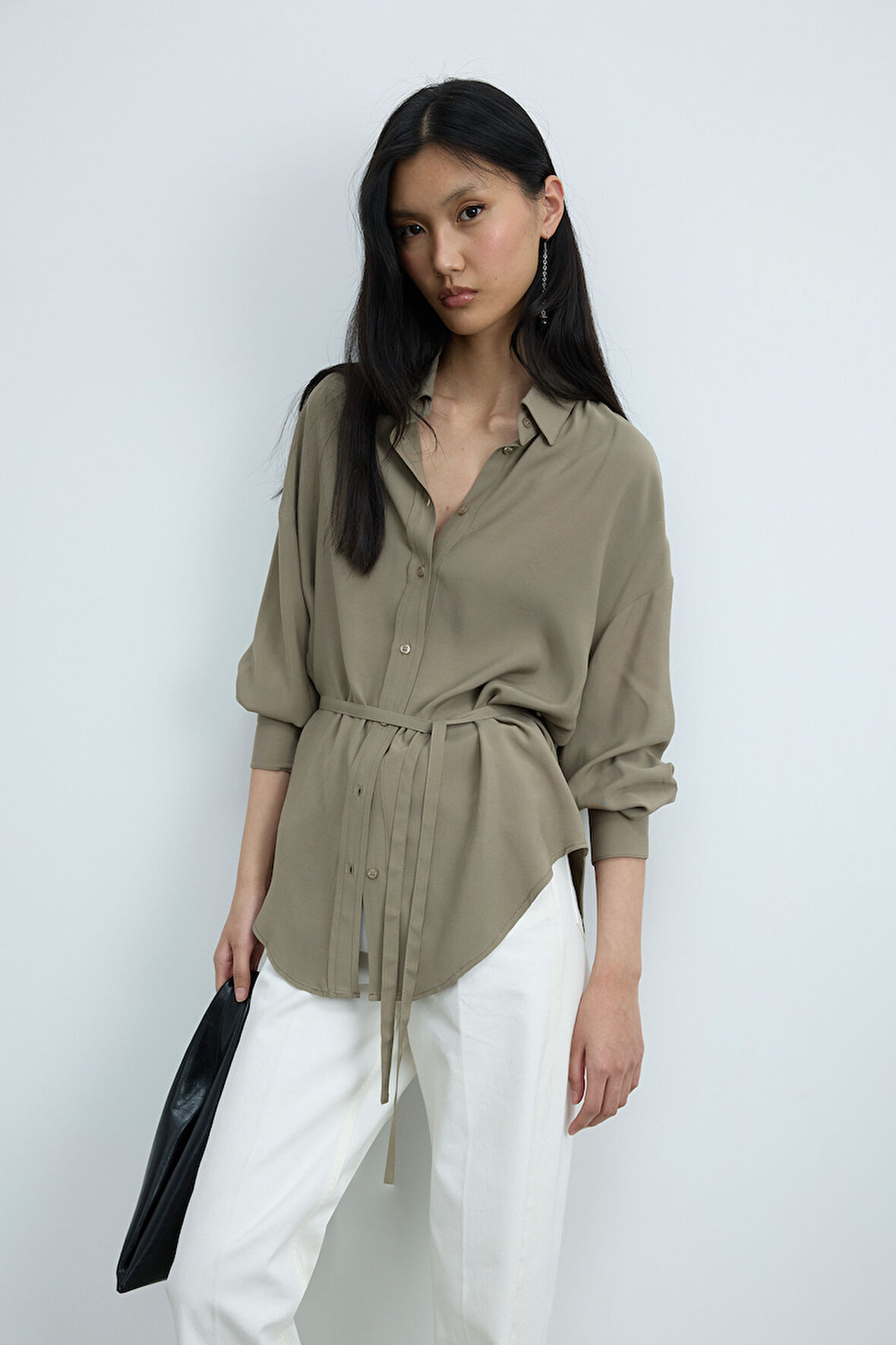 Haki Alessa Tensel Gömlek