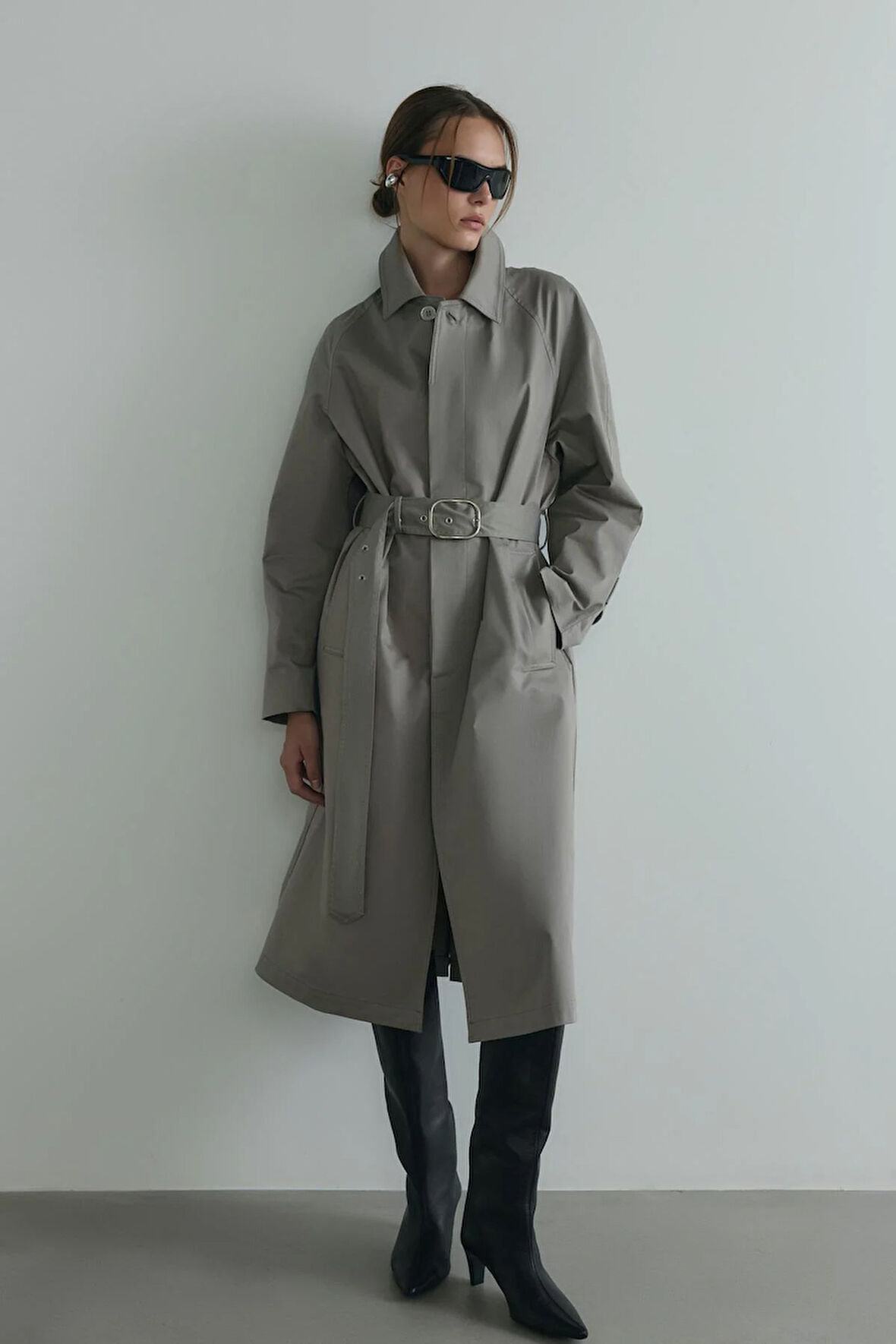 Taş Rue Gömlek Yaka Trençkot