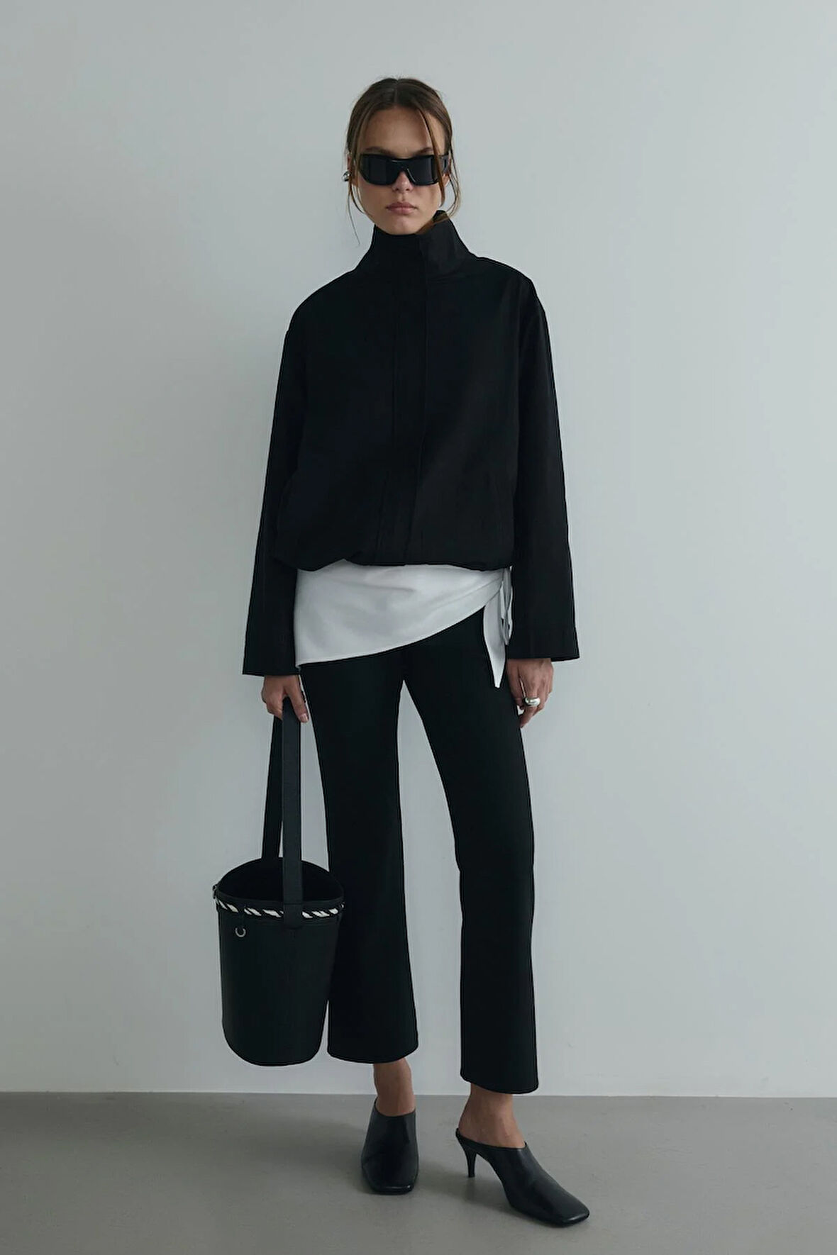 Siyah Cavie Bomber Ceket