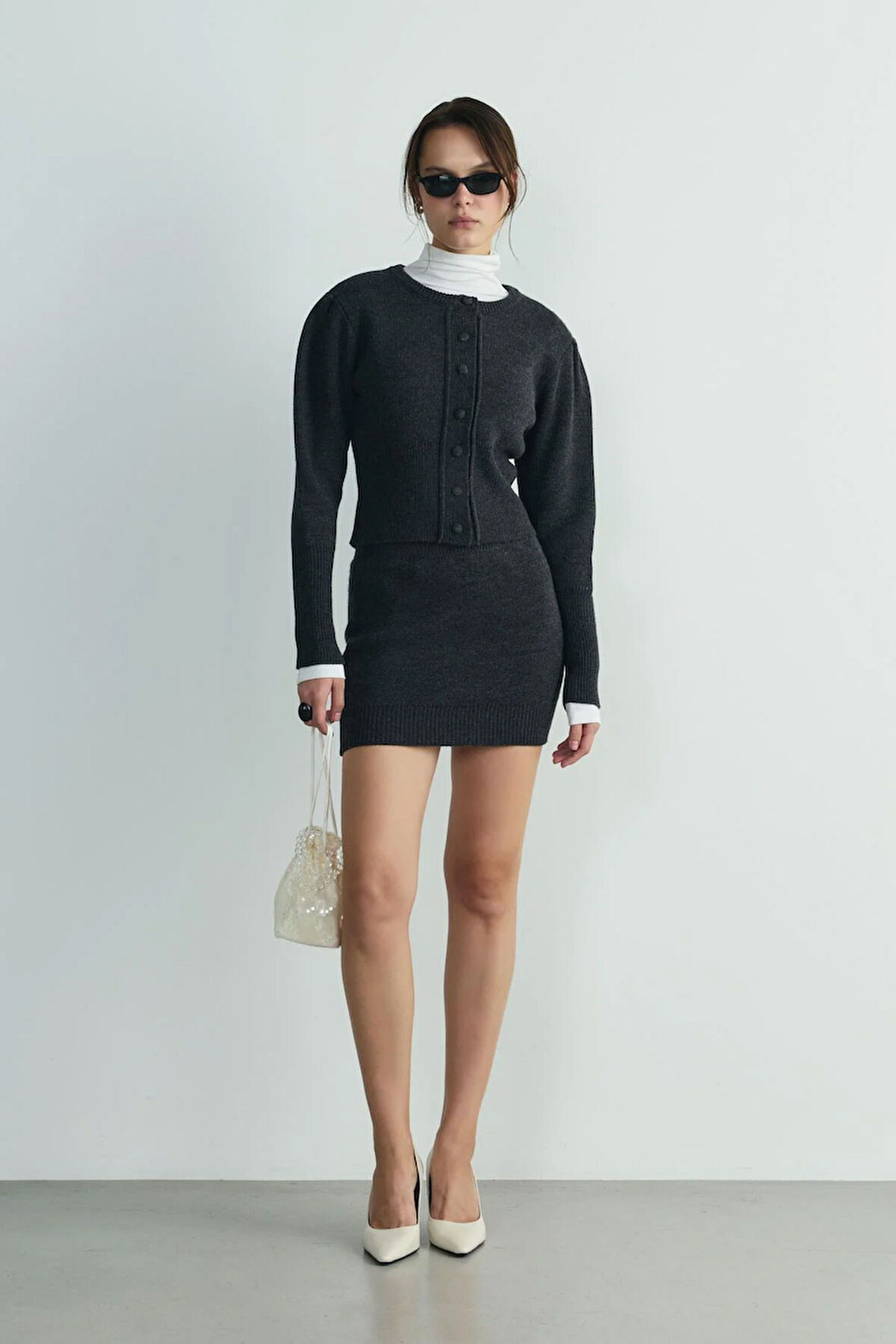 Füme Lucy Triko Hırka