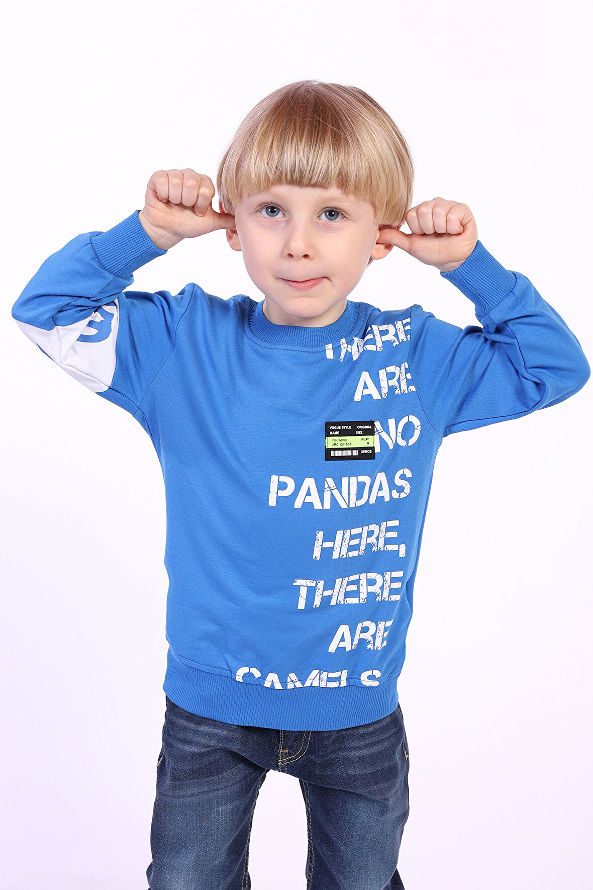 Toontoy Erkek Çocuk Ön Ve Kol Baskılı Sweatshirt