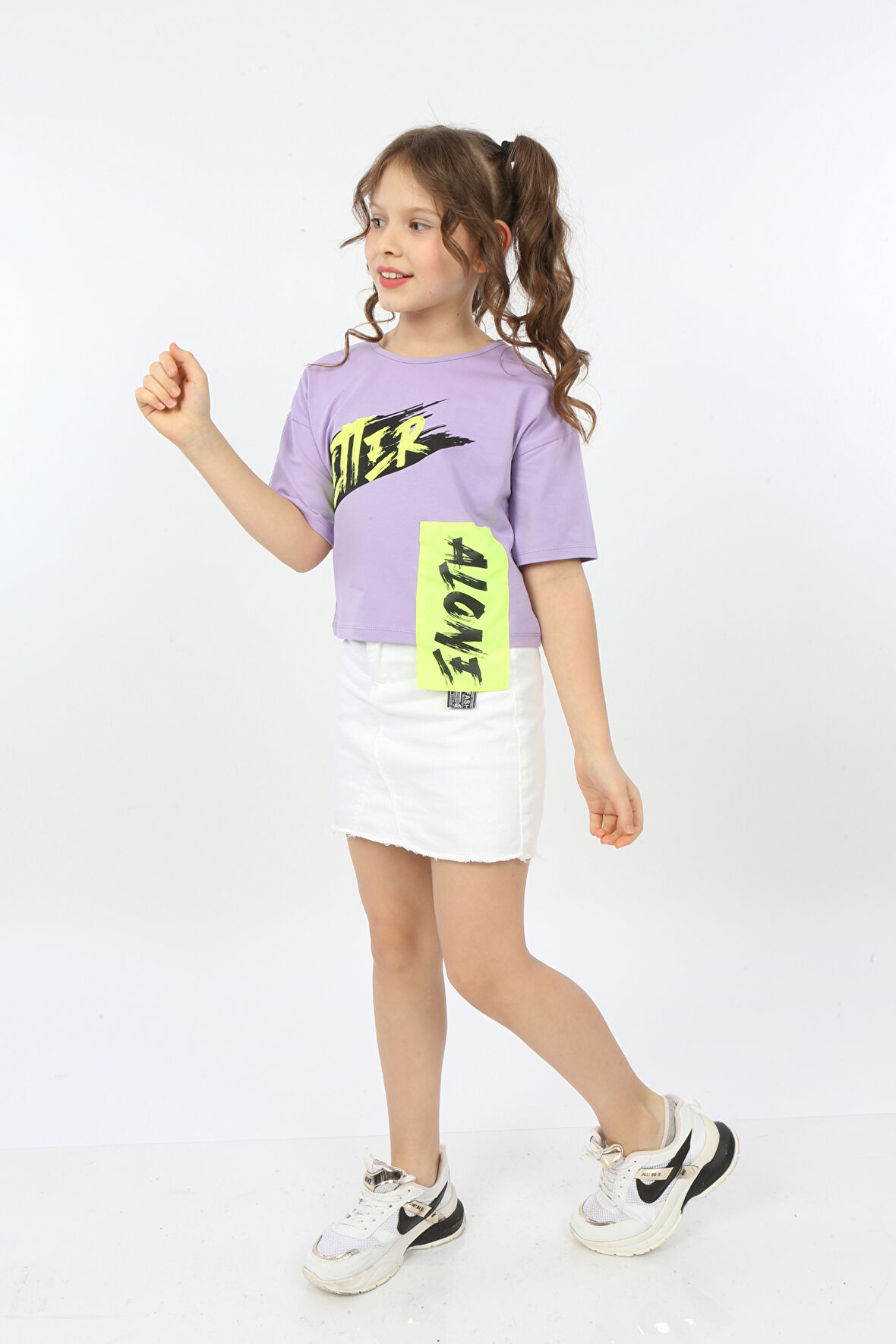 Toontoy Kız Çocuk Better Baskılı Tişört