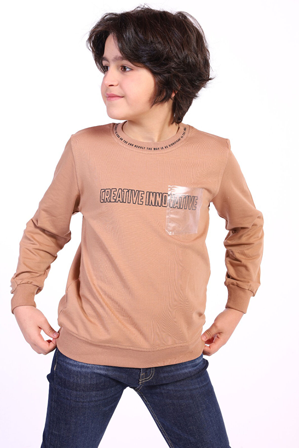 Toontoy Erkek Çocuk Creatıve Innovatıve Baskılı Sweatshirt