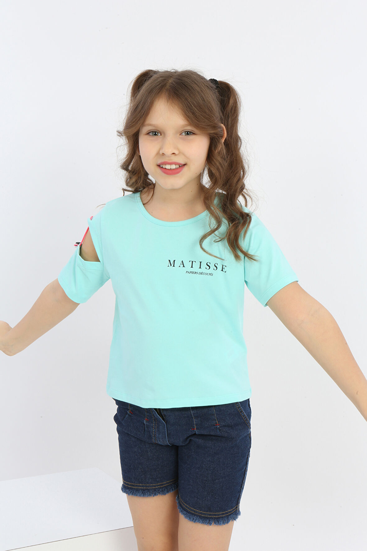 Toontoy Kız Çocuk Matısse Baskılı Tişört