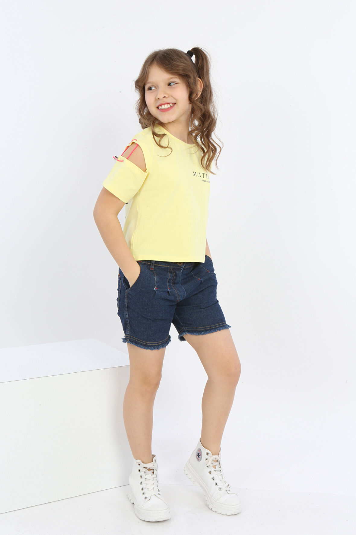 Toontoy Kız Çocuk Matısse Baskılı Tişört