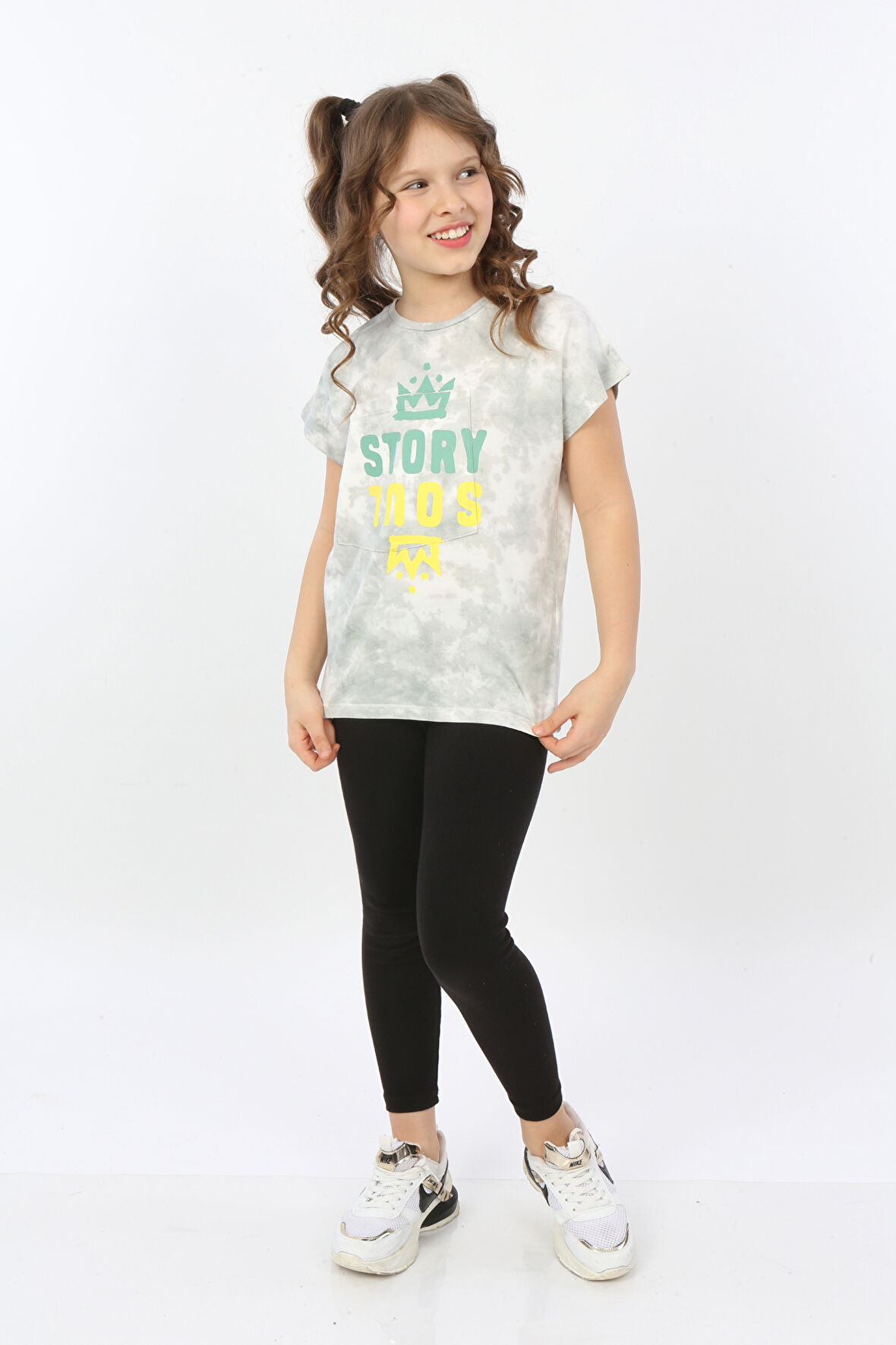 Toontoy Kız Çocuk Story Soul Baskılı Tişört