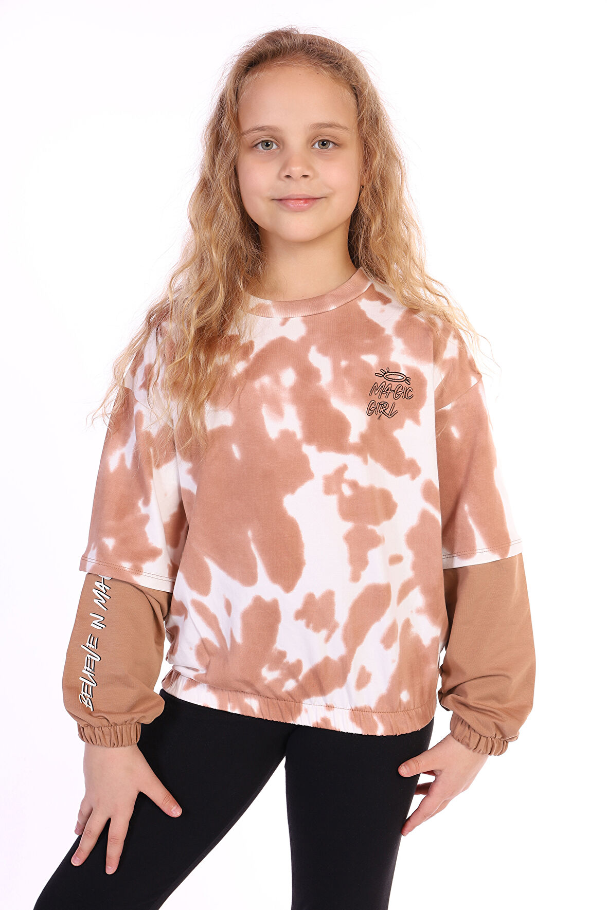 Toontoy Kız Çocuk Magic Girl Nakışlı Sweatshirt