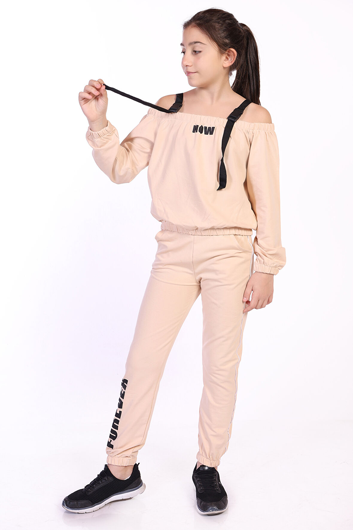 Toontoy Kız Çocuk Now Baskılı Eşofman Takım