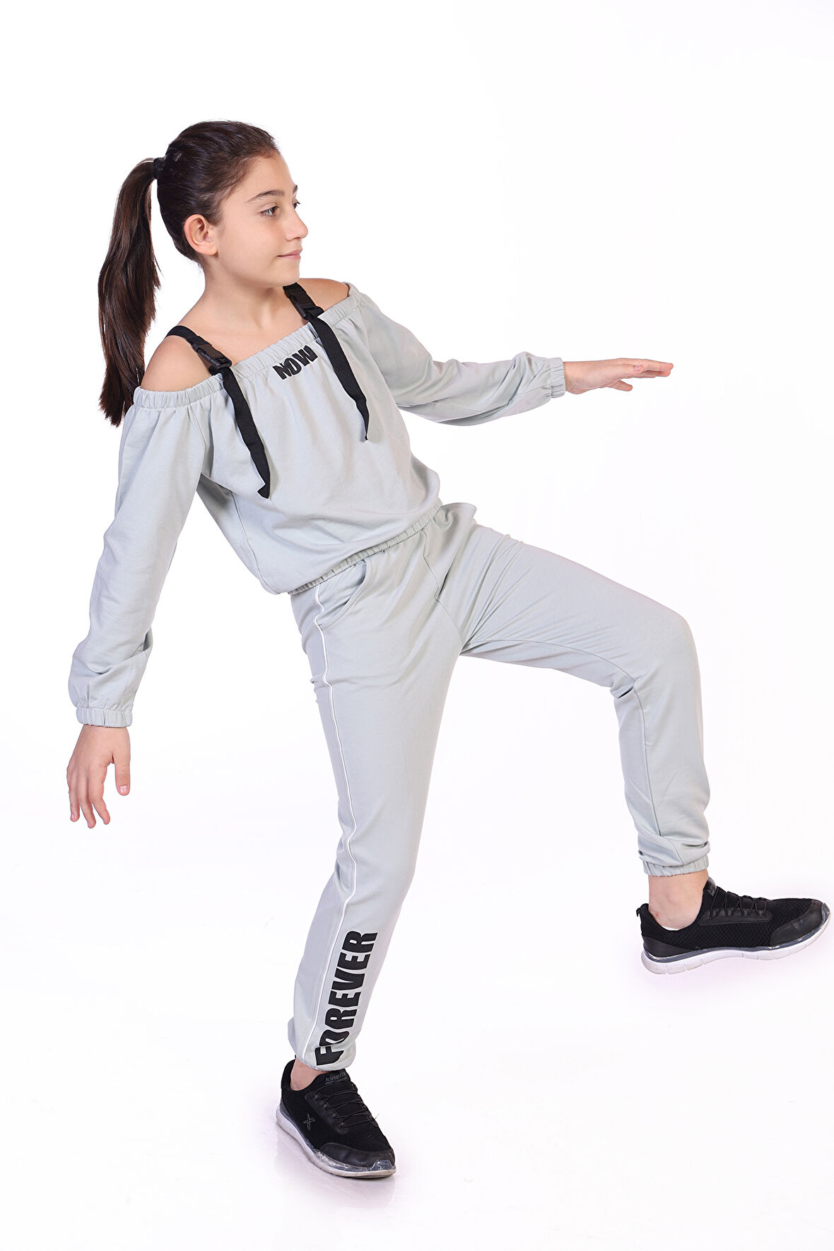 Toontoy Kız Çocuk Now Baskılı Eşofman Takım