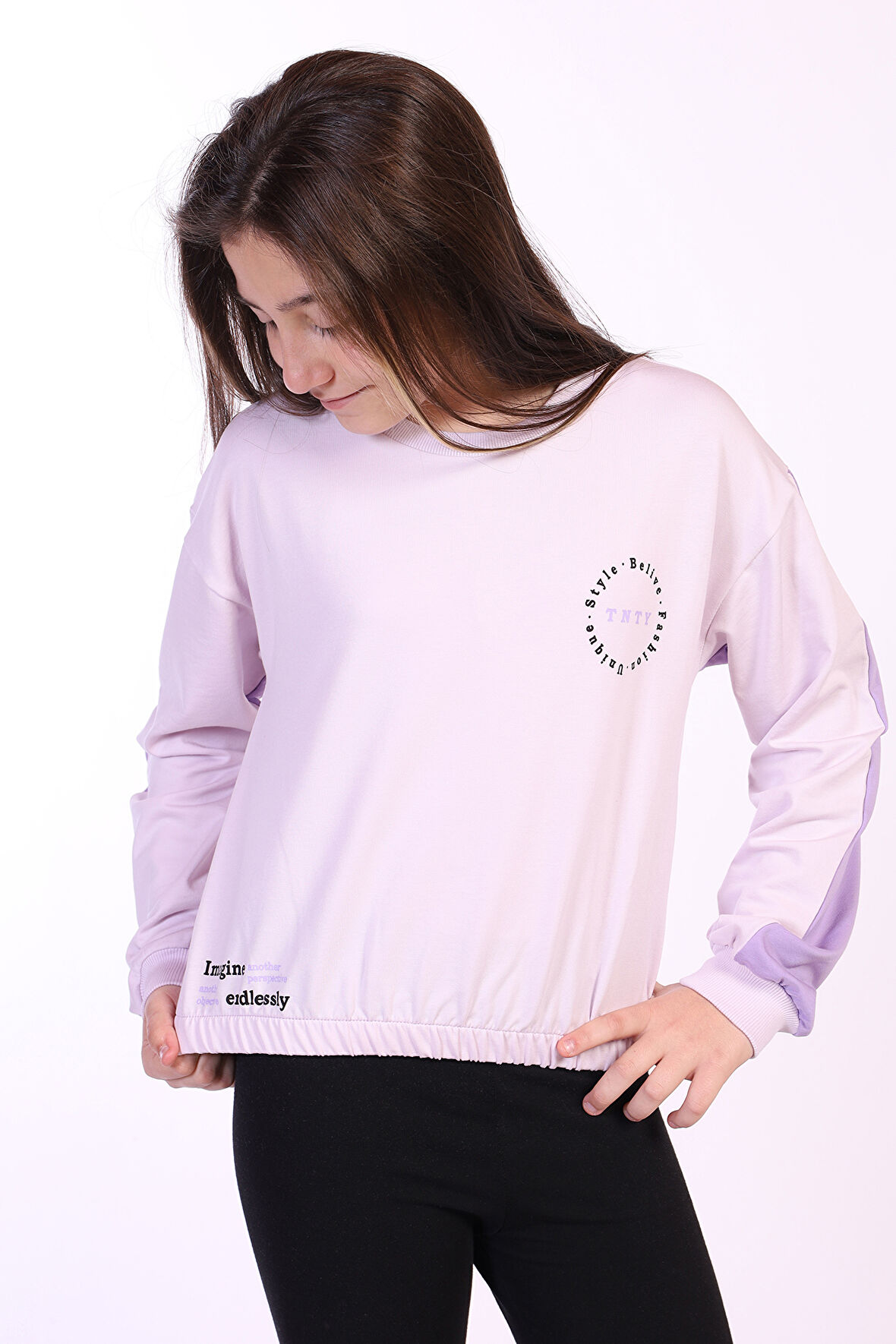 Toontoy Kız Çocuk Imagine Tnty Baskılı Sweatshirt
