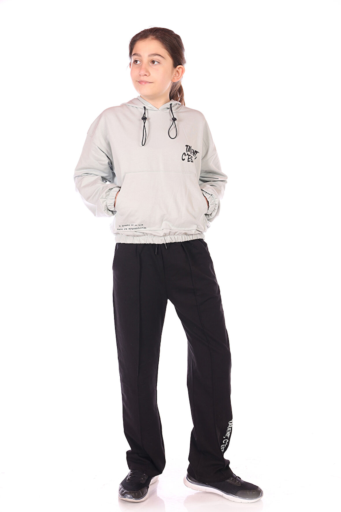 Toontoy Kız Çocuk Talent Cest Baskılı Eşofman Takım