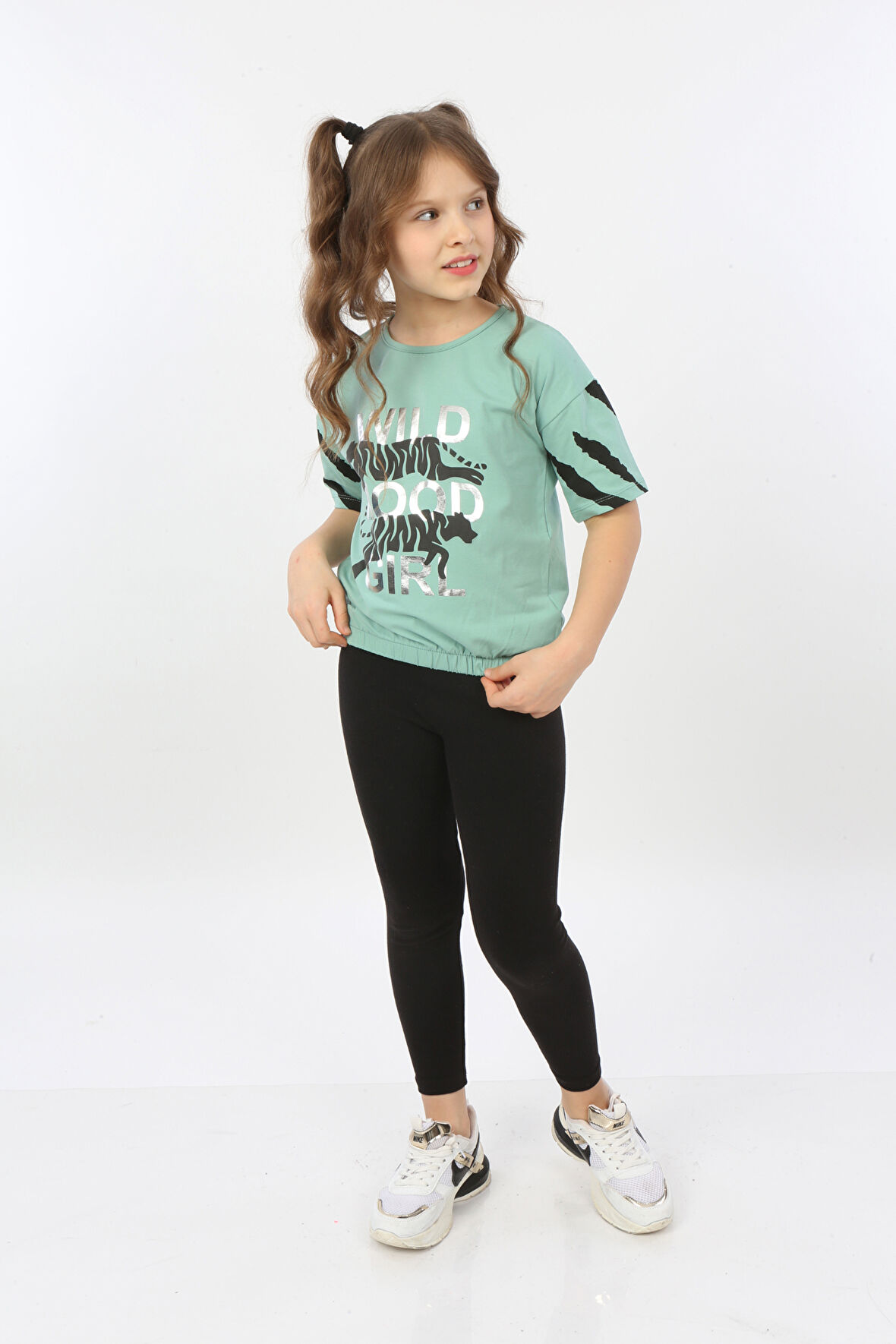 Toontoy Kız Çocuk Wild Wood Girl Baskılı Tişört