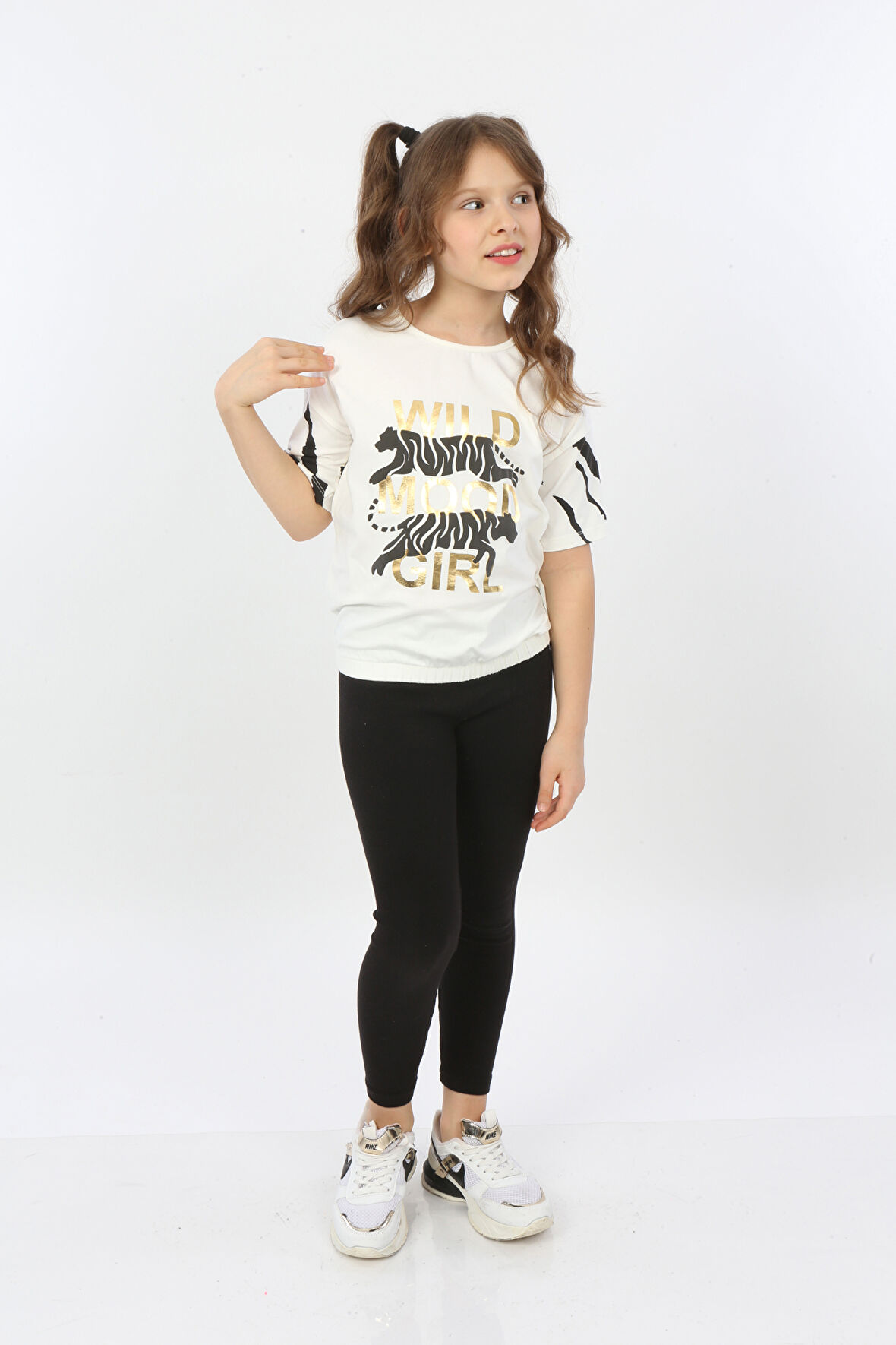Toontoy Kız Çocuk Wild Wood Girl Baskılı Tişört