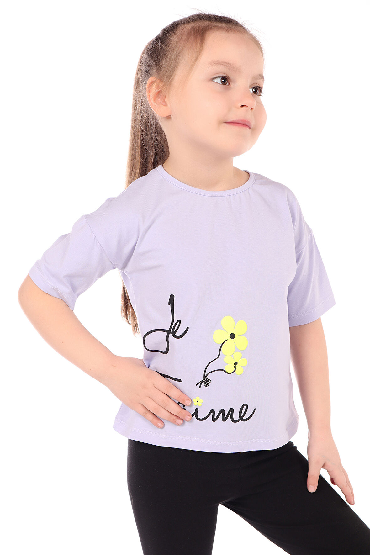 Toontoy Kız Bebek Le Taime Baskılı Tişört