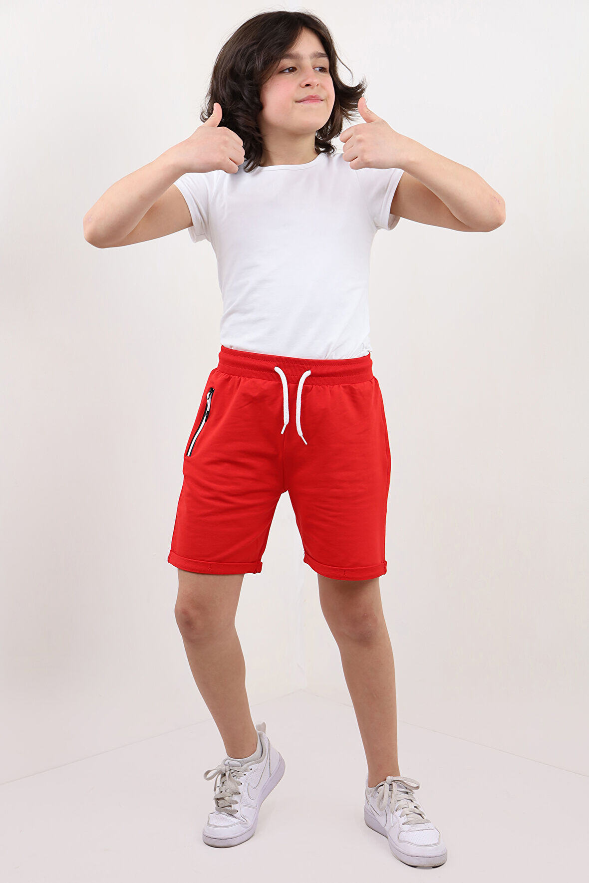 Toontoy Erkek Çocuk Arka Cep Detaylı Sport Like Tnty Nakışlı Şort