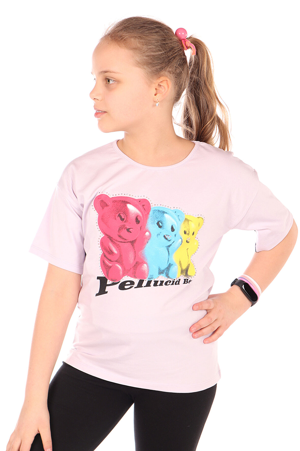 Toontoy Kız Çocuk Baskılı Tişört