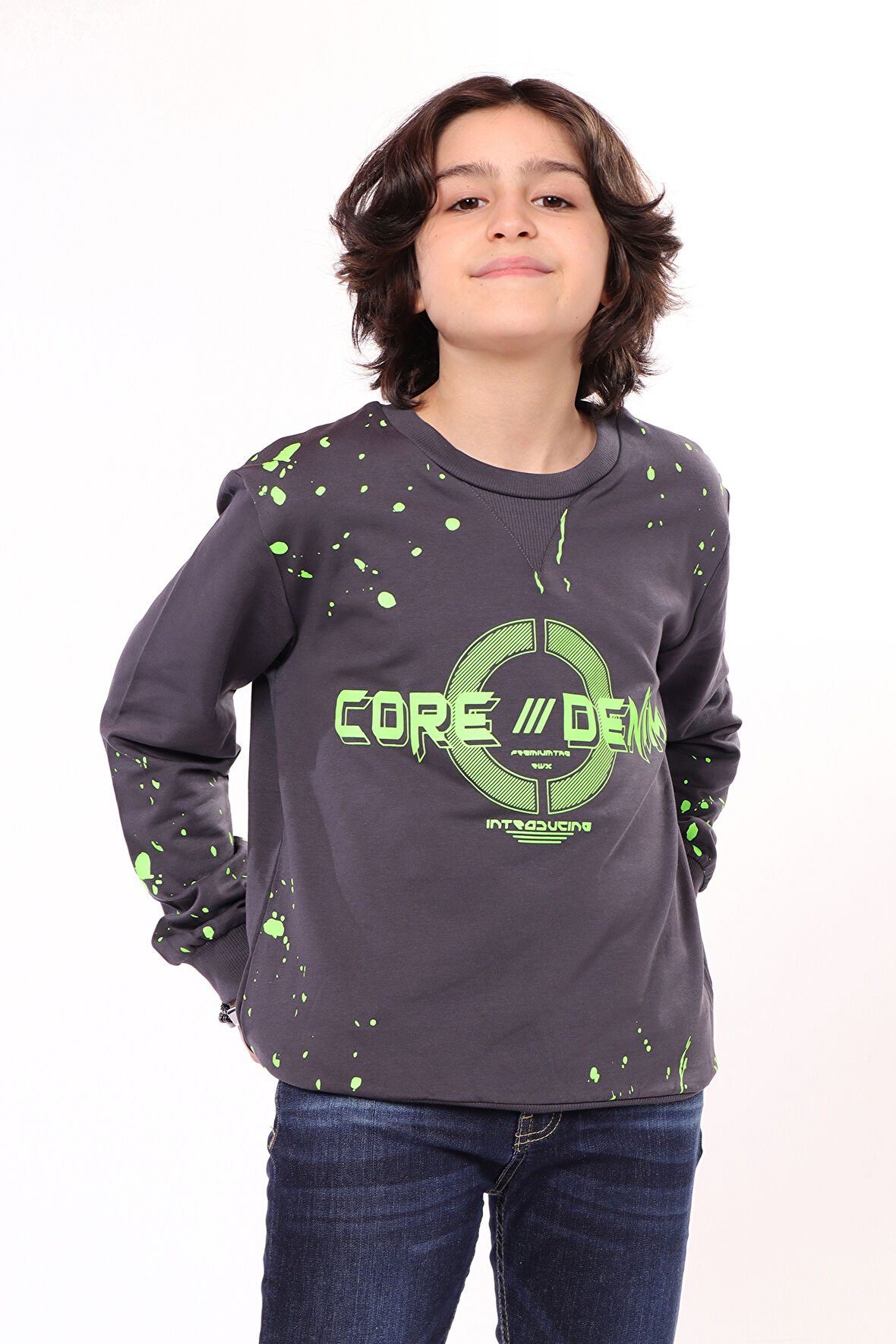 Toontoy Erkek Çocuk Baskılı Sweatshirt