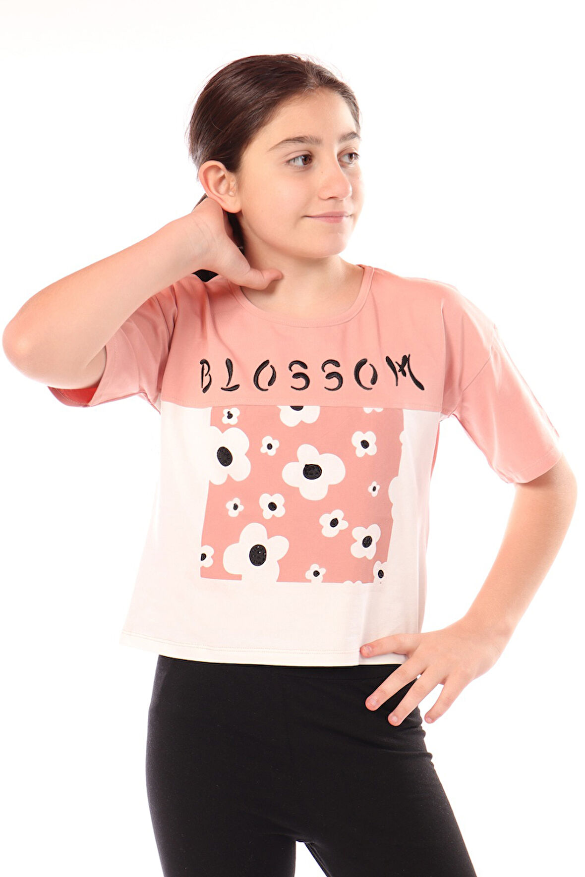 Toontoy Kız Çocuk Baskılı Tişört