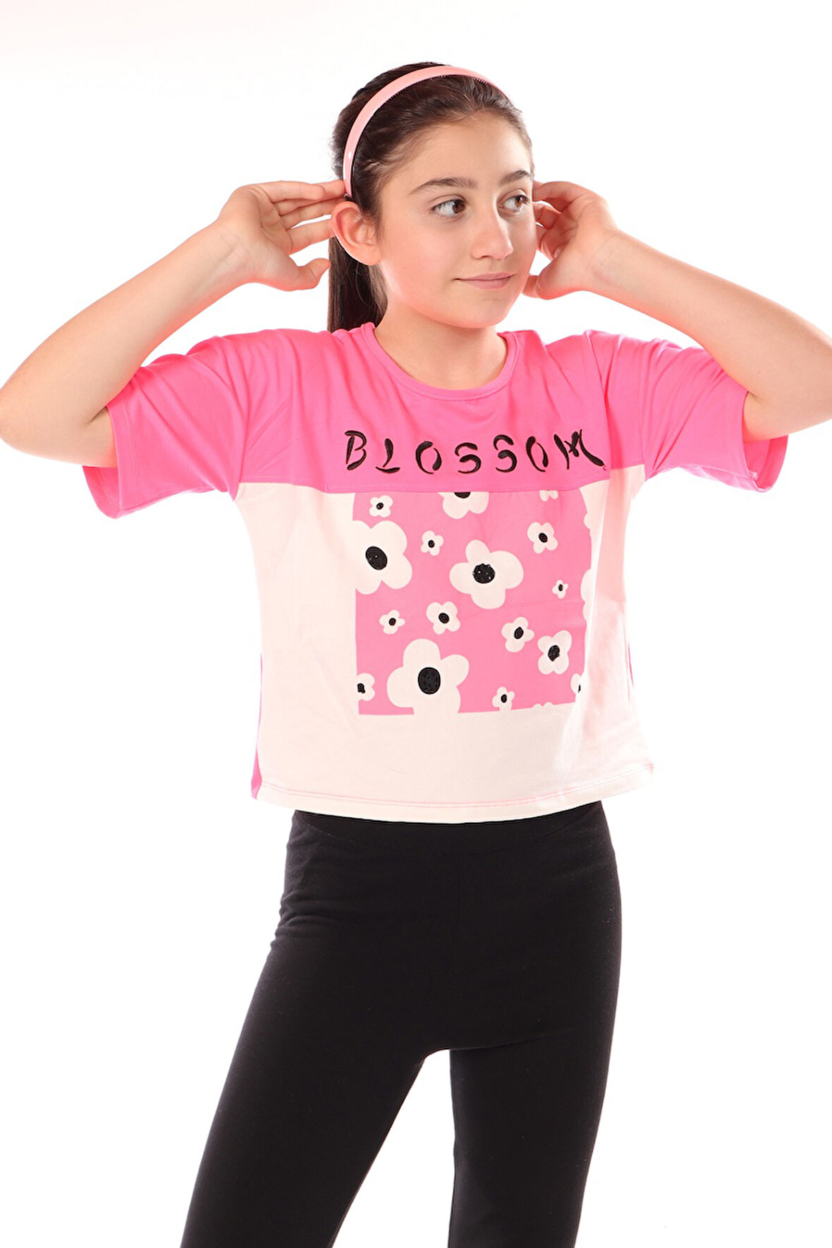 Toontoy Kız Çocuk Baskılı Tişört