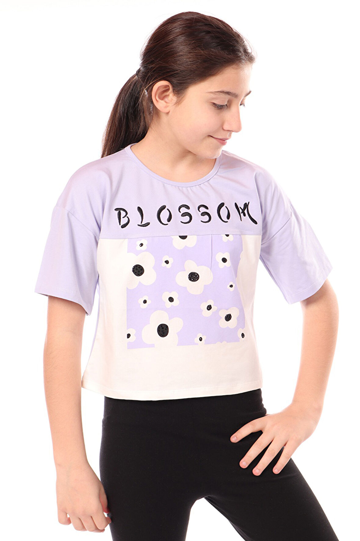 Toontoy Kız Çocuk Baskılı Tişört