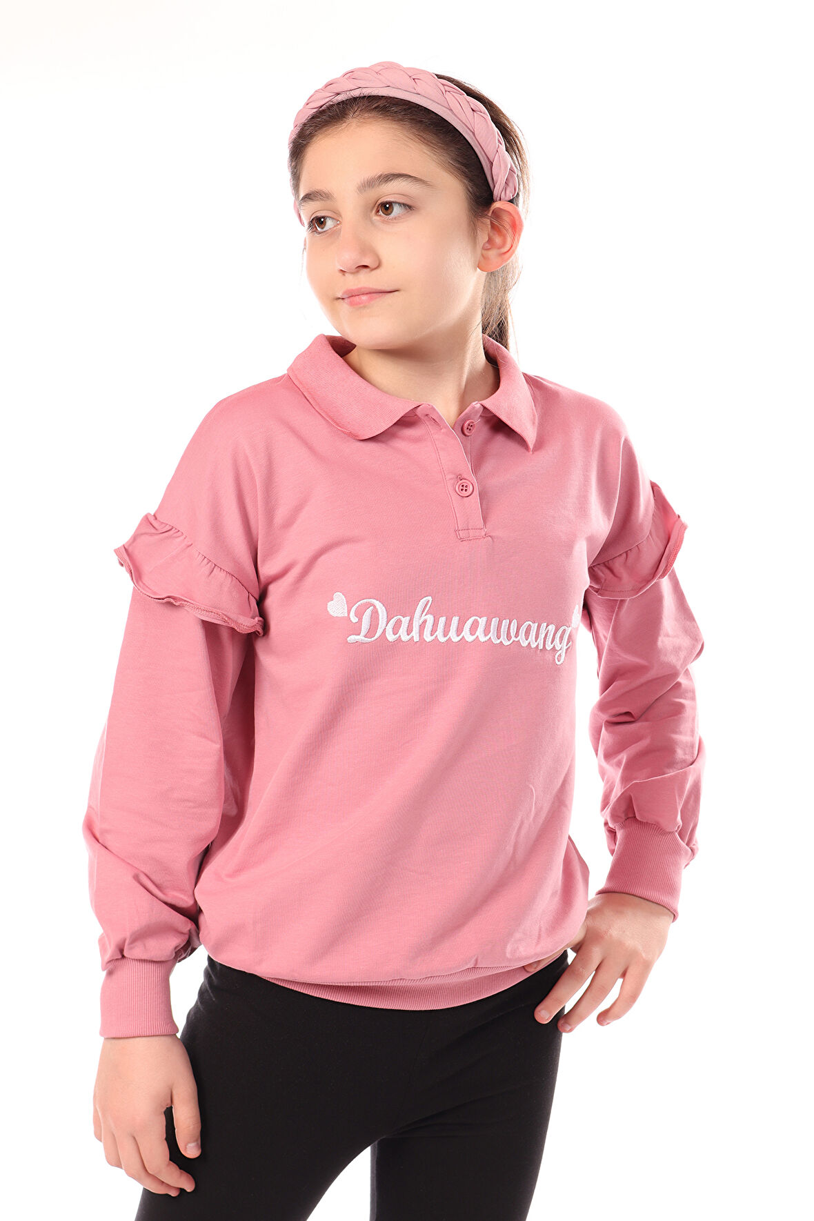 Toontoy Kız Çocuk Nakışlı Sweatshirt