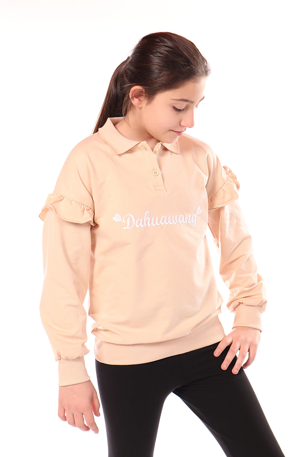 Toontoy Kız Çocuk Nakışlı Sweatshirt