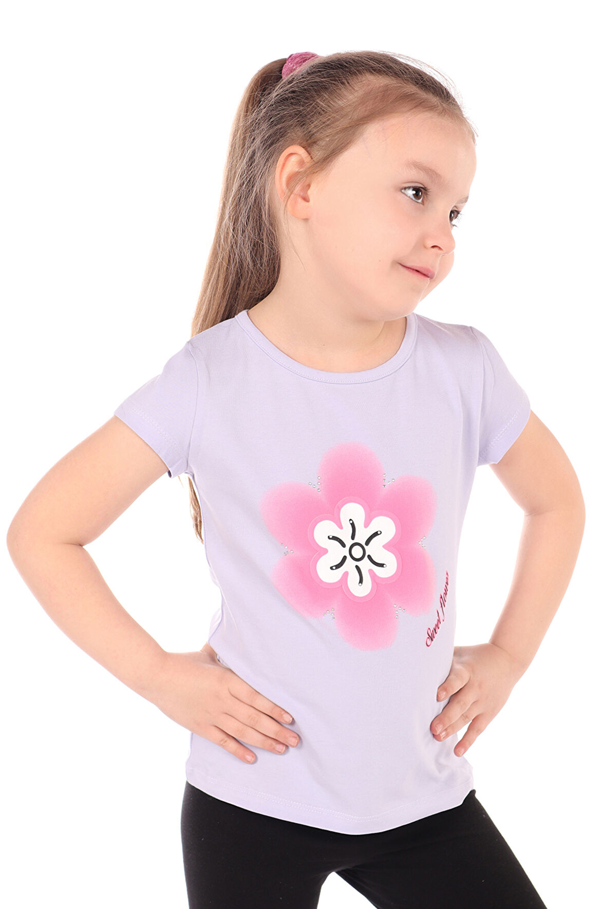 Toontoy Kız Çocuk Baskılı Tişört