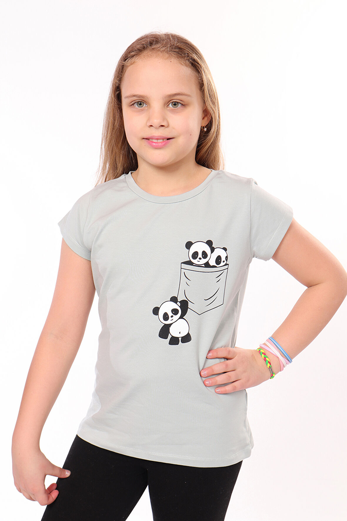 Toontoy Kız Çocuk Baskılı Tişört