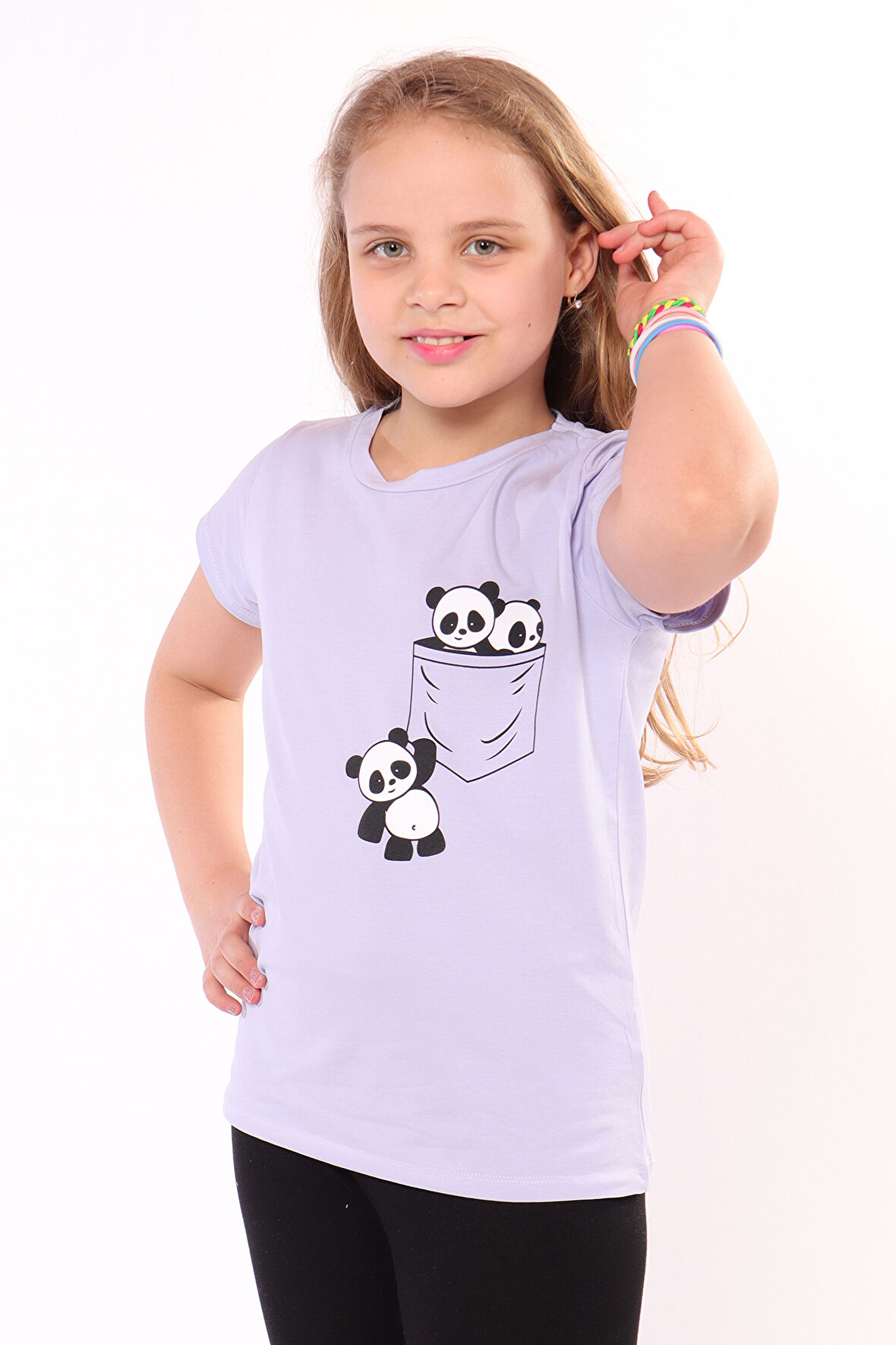 Toontoy Kız Çocuk Baskılı Tişört