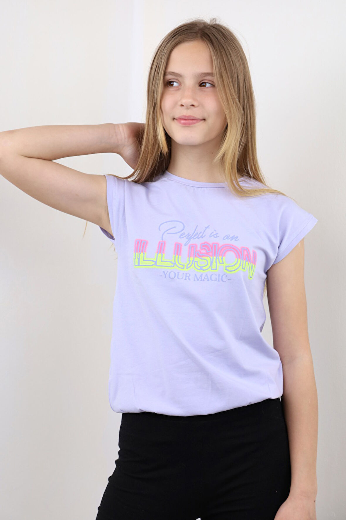 Toontoy Kız Çocuk Baskılı Tişört