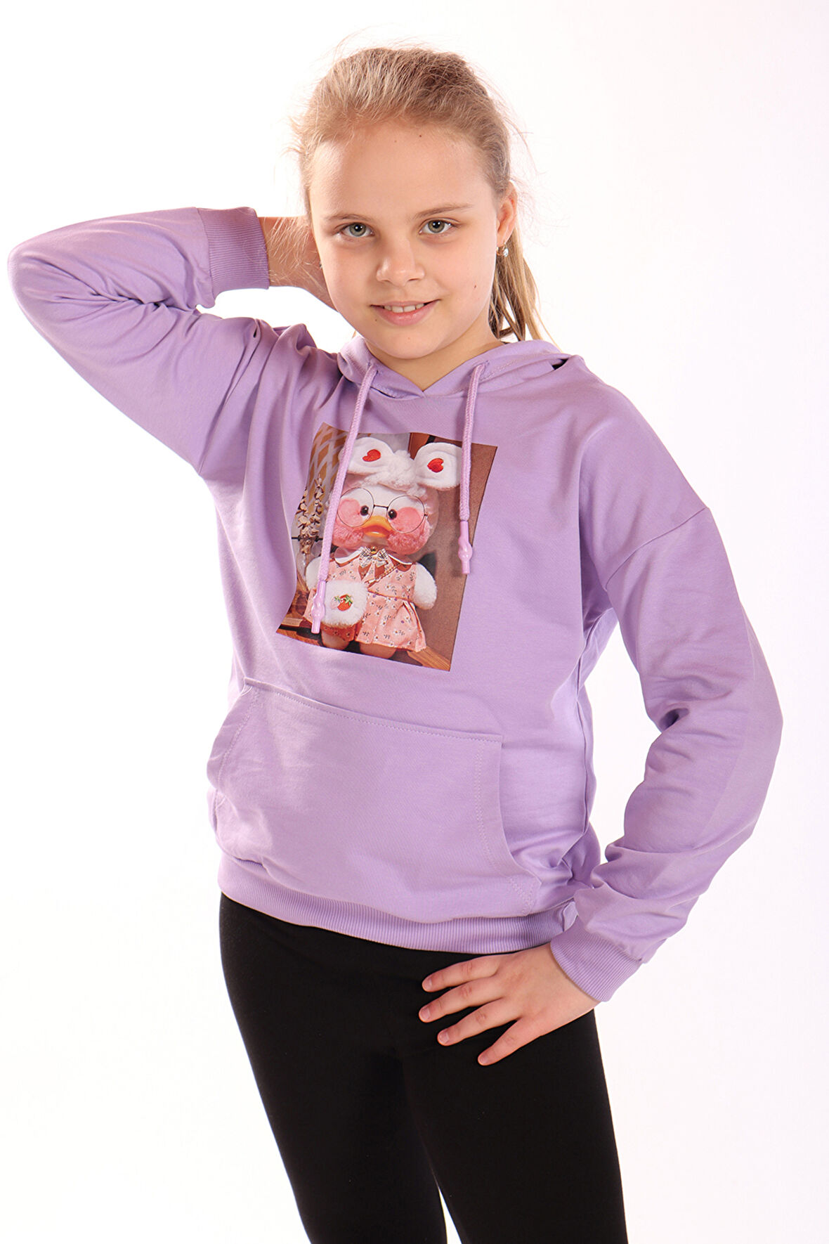 Toontoy Kız Çocuk Baskılı Sweatshirt