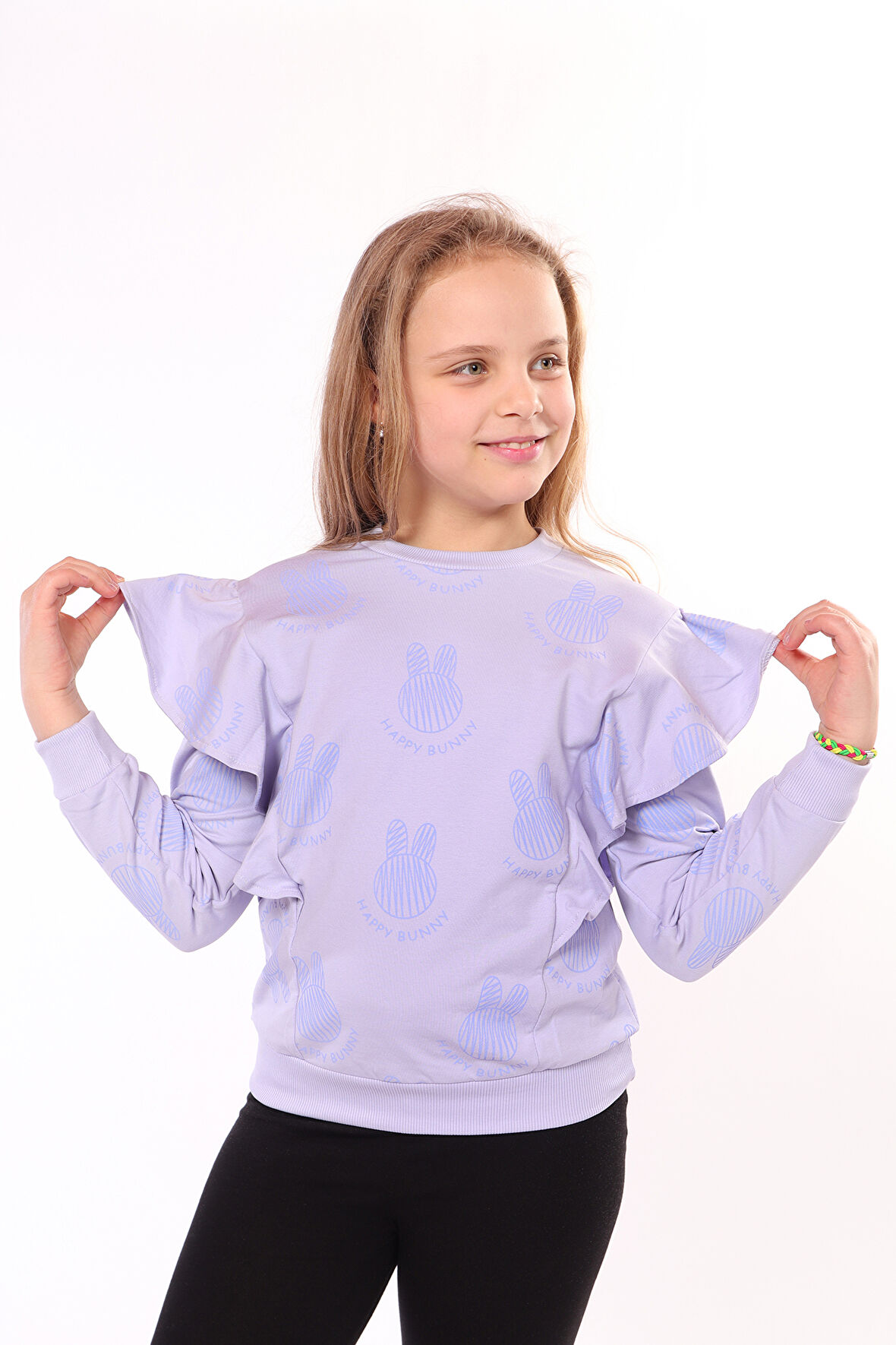 Toontoy Kız Çocuk Baskılı Sweatshirt