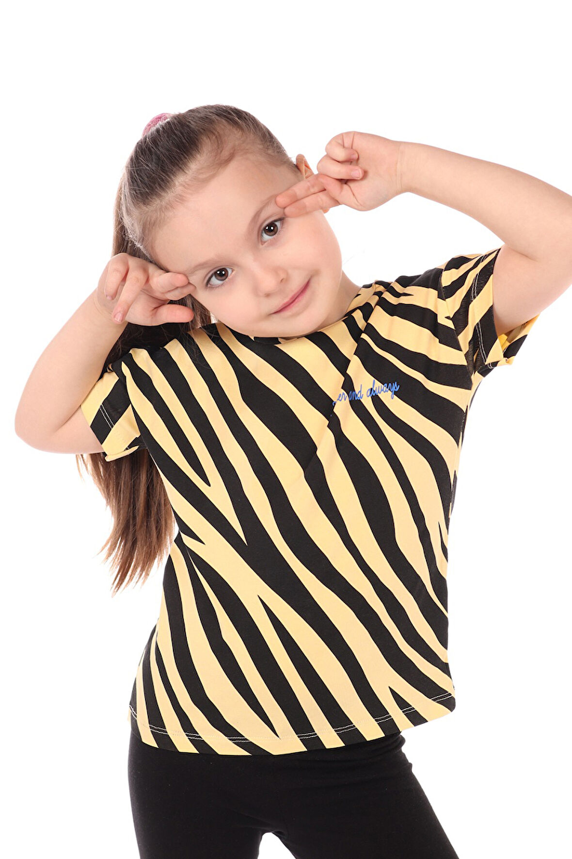 Toontoy Kız Çocuk Baskılı Tişört