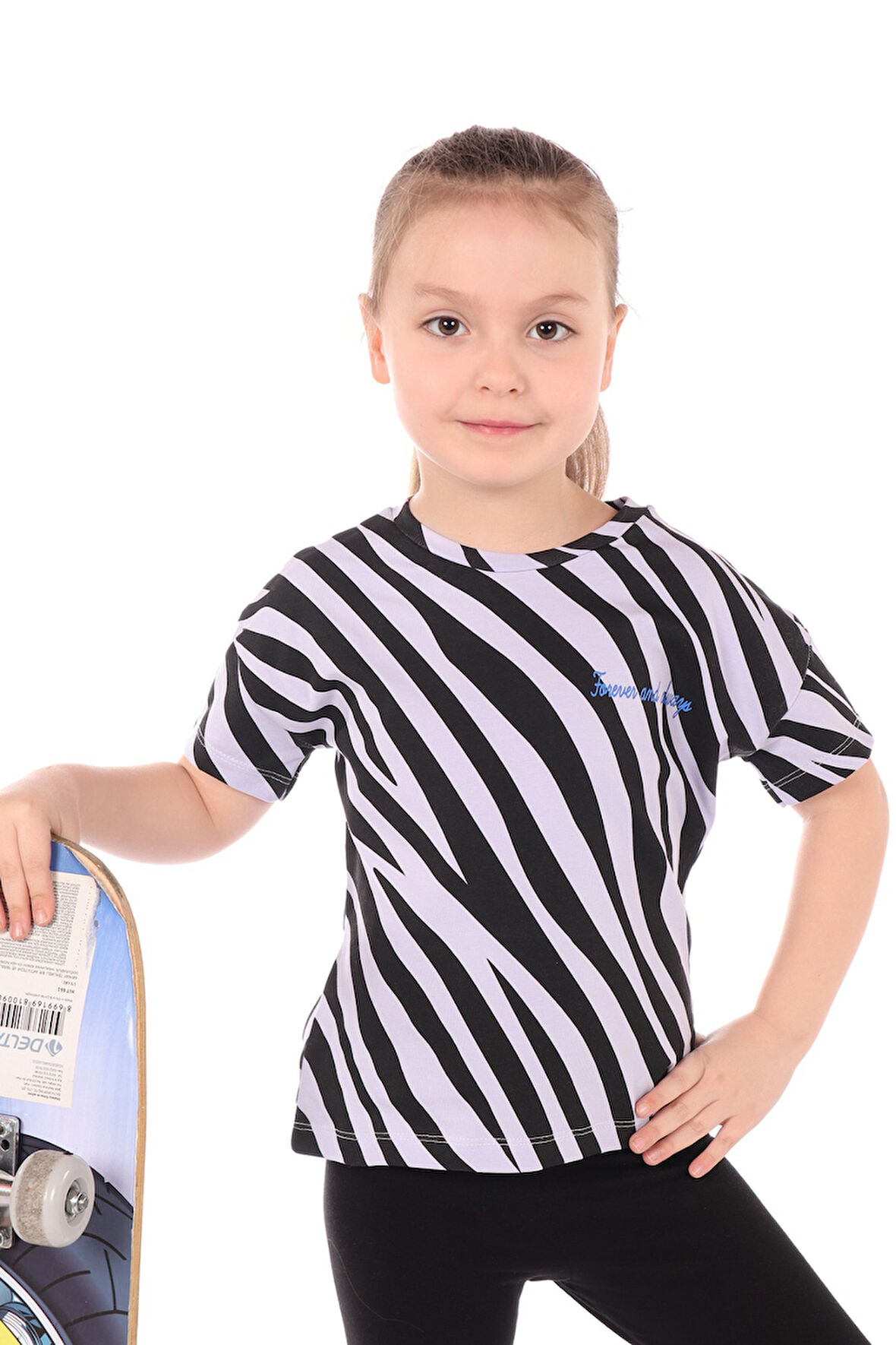 Toontoy Kız Çocuk Baskılı Tişört