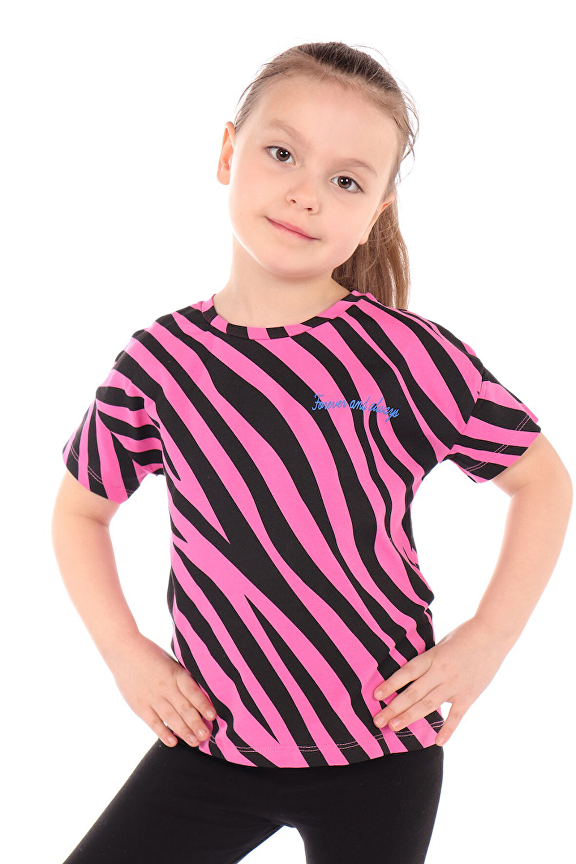 Toontoy Kız Çocuk Baskılı Tişört