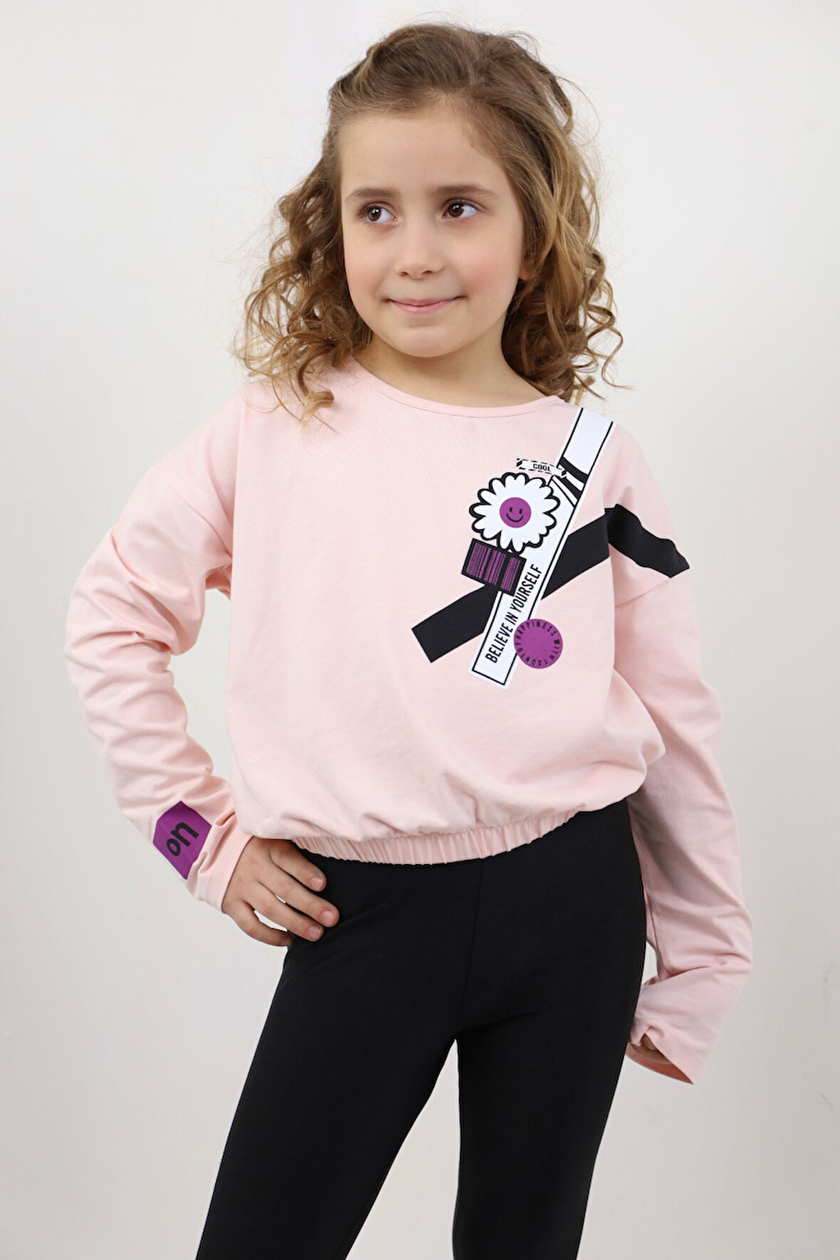 Toontoy Kız Çocuk Baskılı Tişört