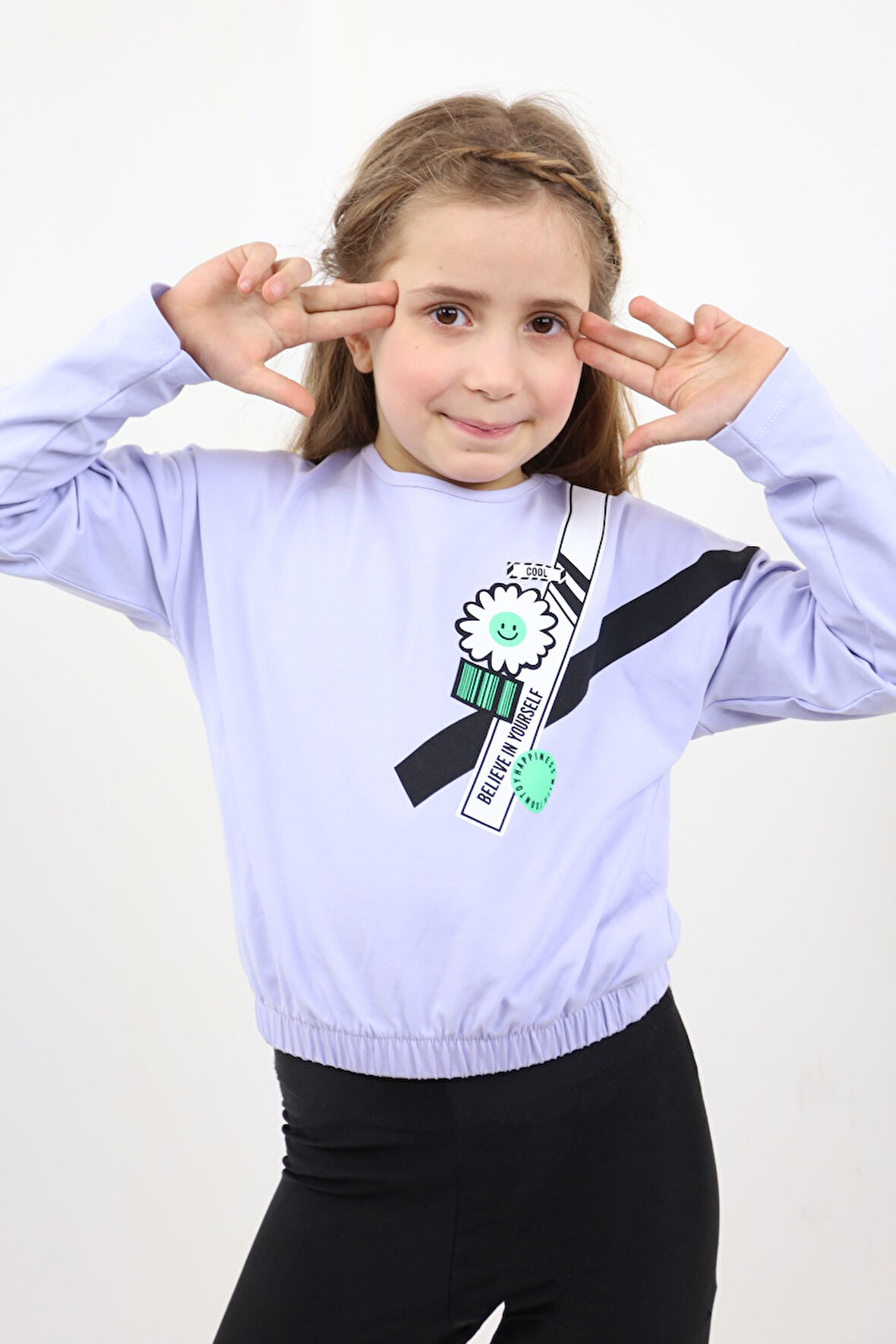 Toontoy Kız Çocuk Baskılı Tişört