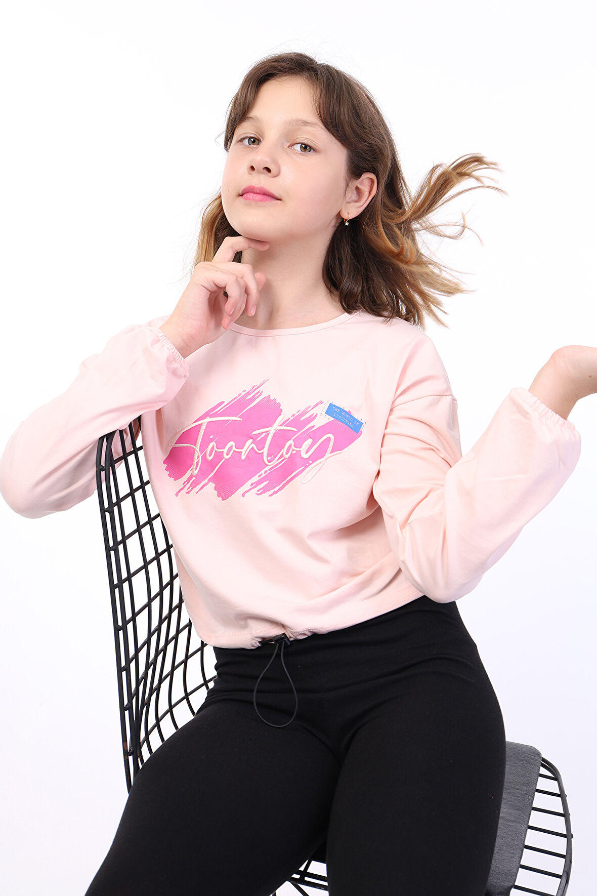 Toontoy Kız Çocuk Baskılı Tişört