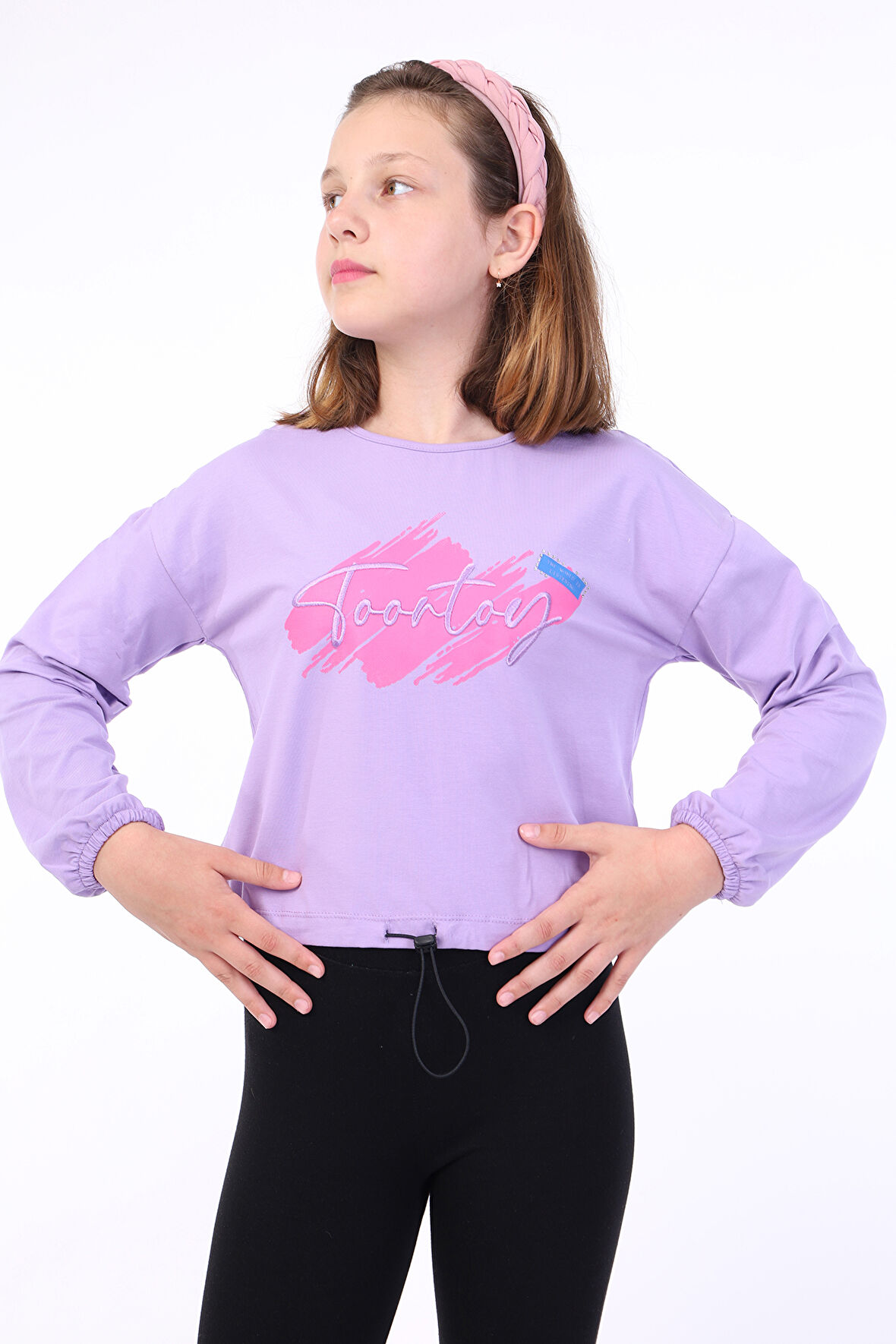 Toontoy Kız Çocuk Baskılı Tişört