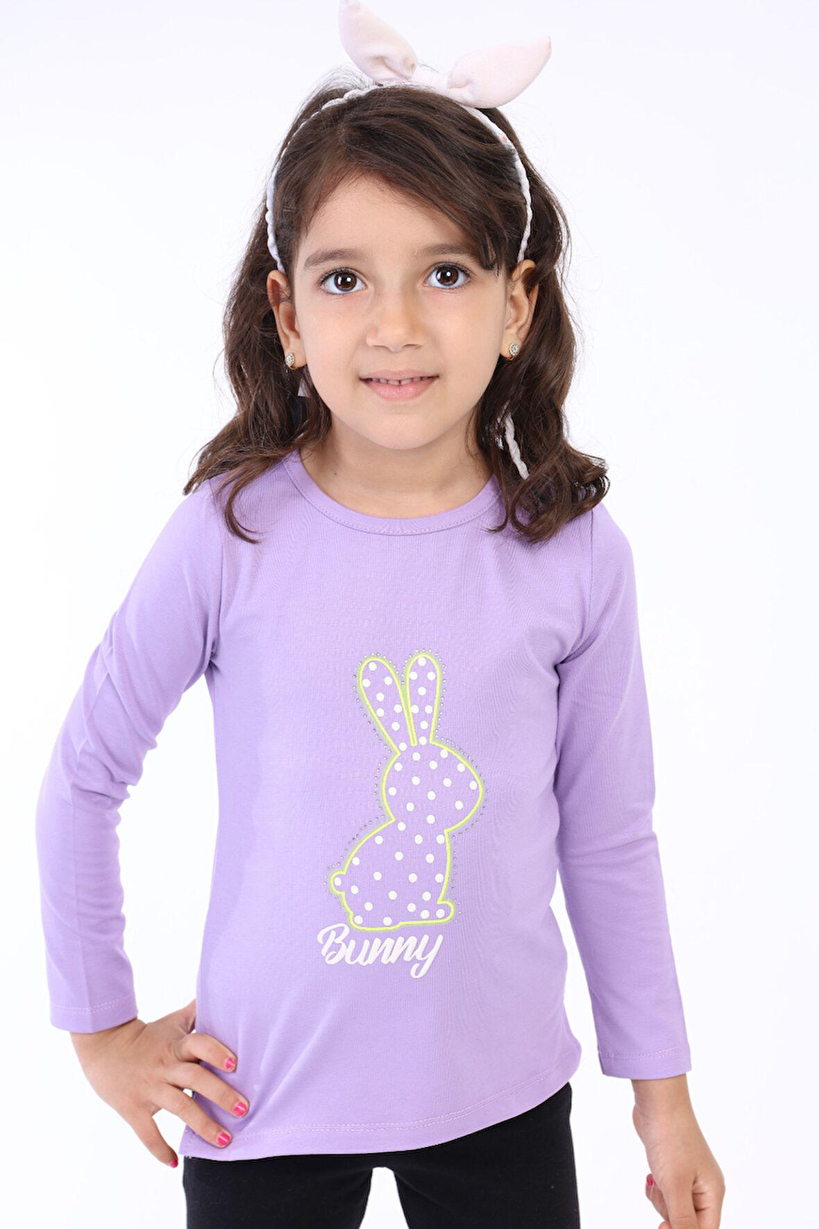 Toontoy Kız Çocuk Baskılı Tişört